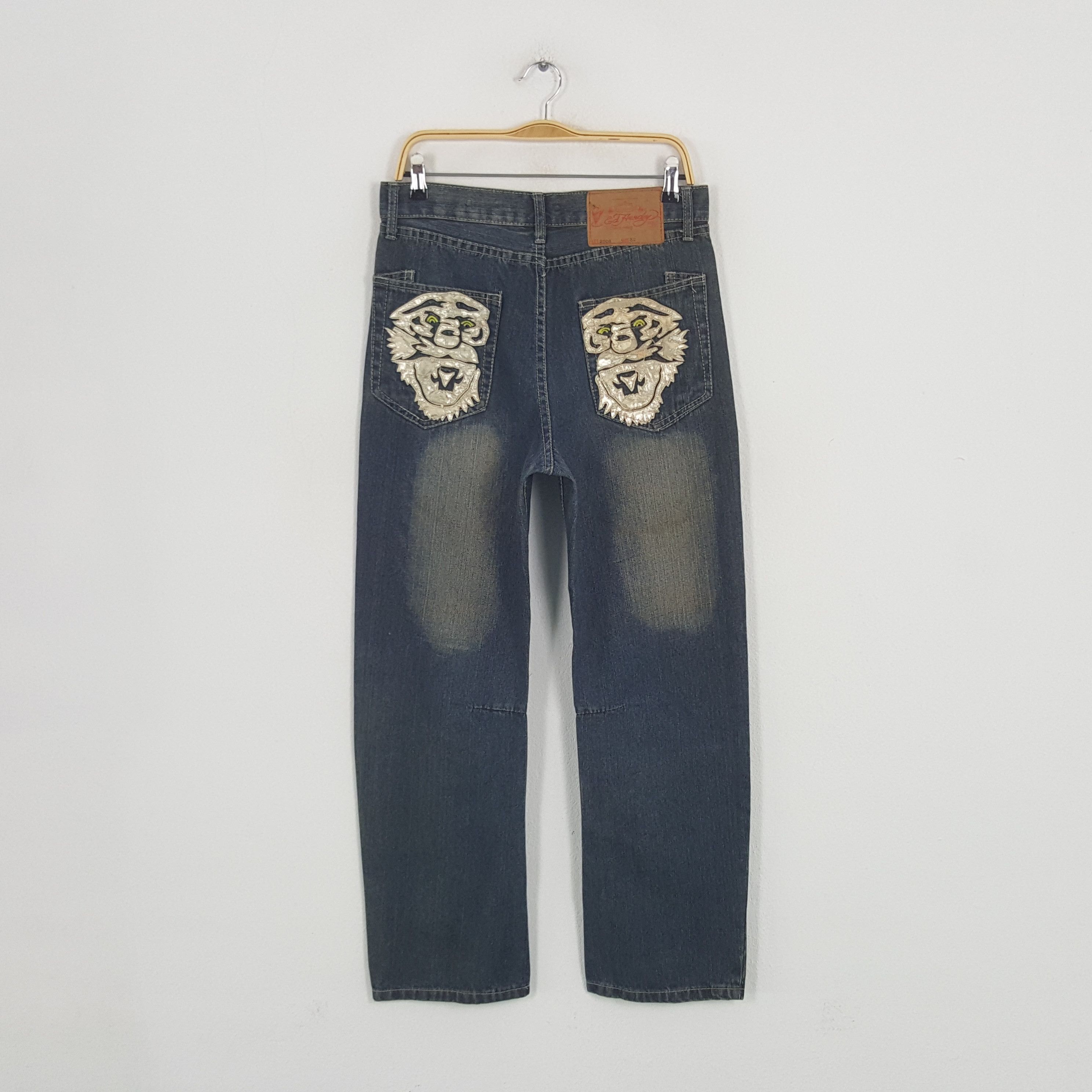 Christian Audigier × Ed Hardy × Vintage Vintage Ed Hardy By Christian Audiger American Denim Jeans Size US 30 / EU 46 - 4 Thumbnail