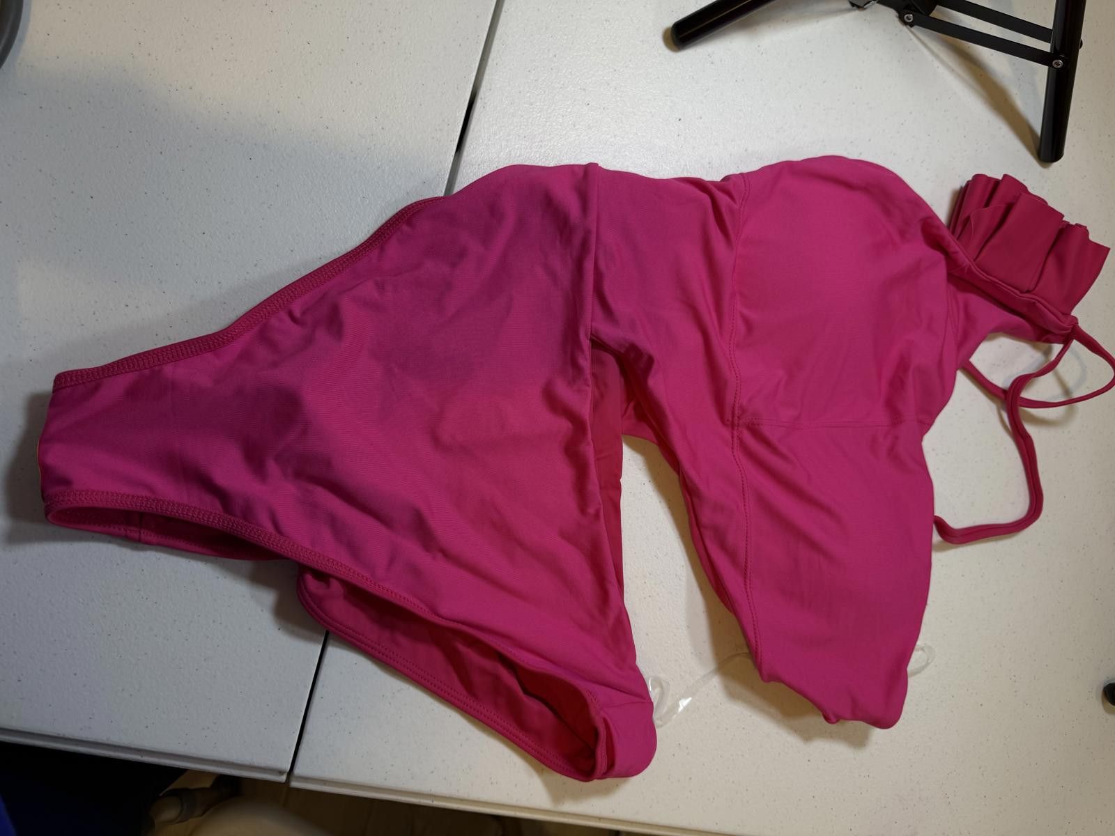 Designer Stylish Pink One-Shoulder Swimsuit by Ramy Brook Size ONE SIZE - 3 Thumbnail