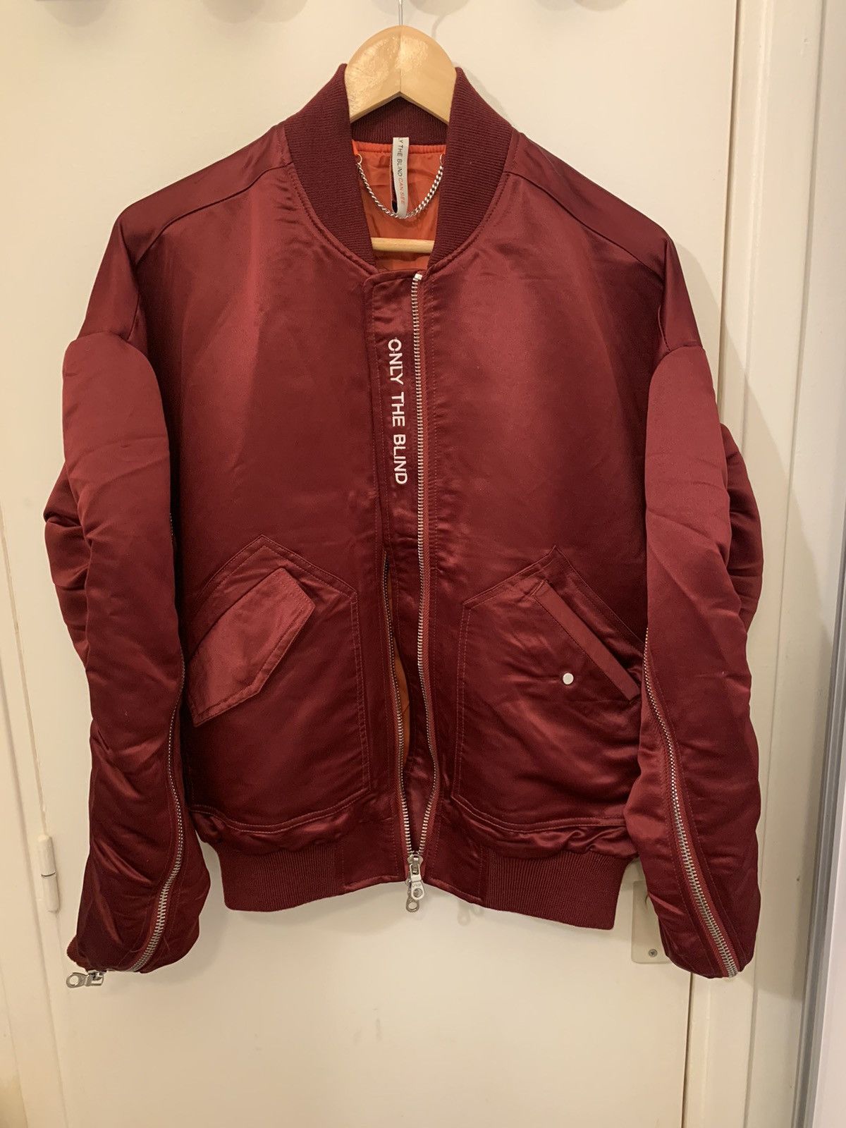 Only The Blind Men's Only the Blind Bomber Burgundy S Size US S / EU 44-46 / 1 - 1 Thumbnail