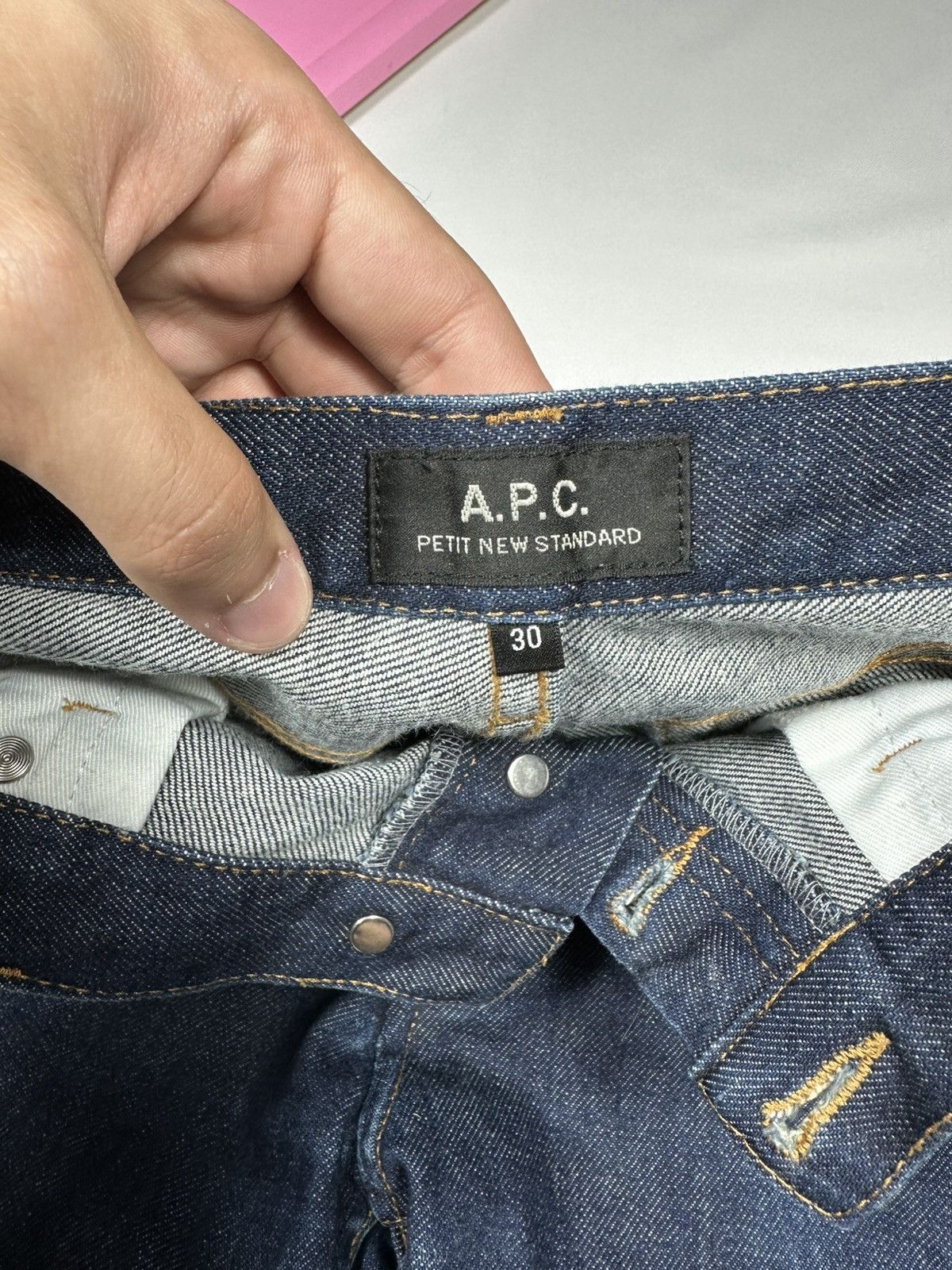 A.P.C. APC Jeans Pants Petit New Standard Classic Basic Denim Size 27" / US 4 / IT 40 - 11 Thumbnail