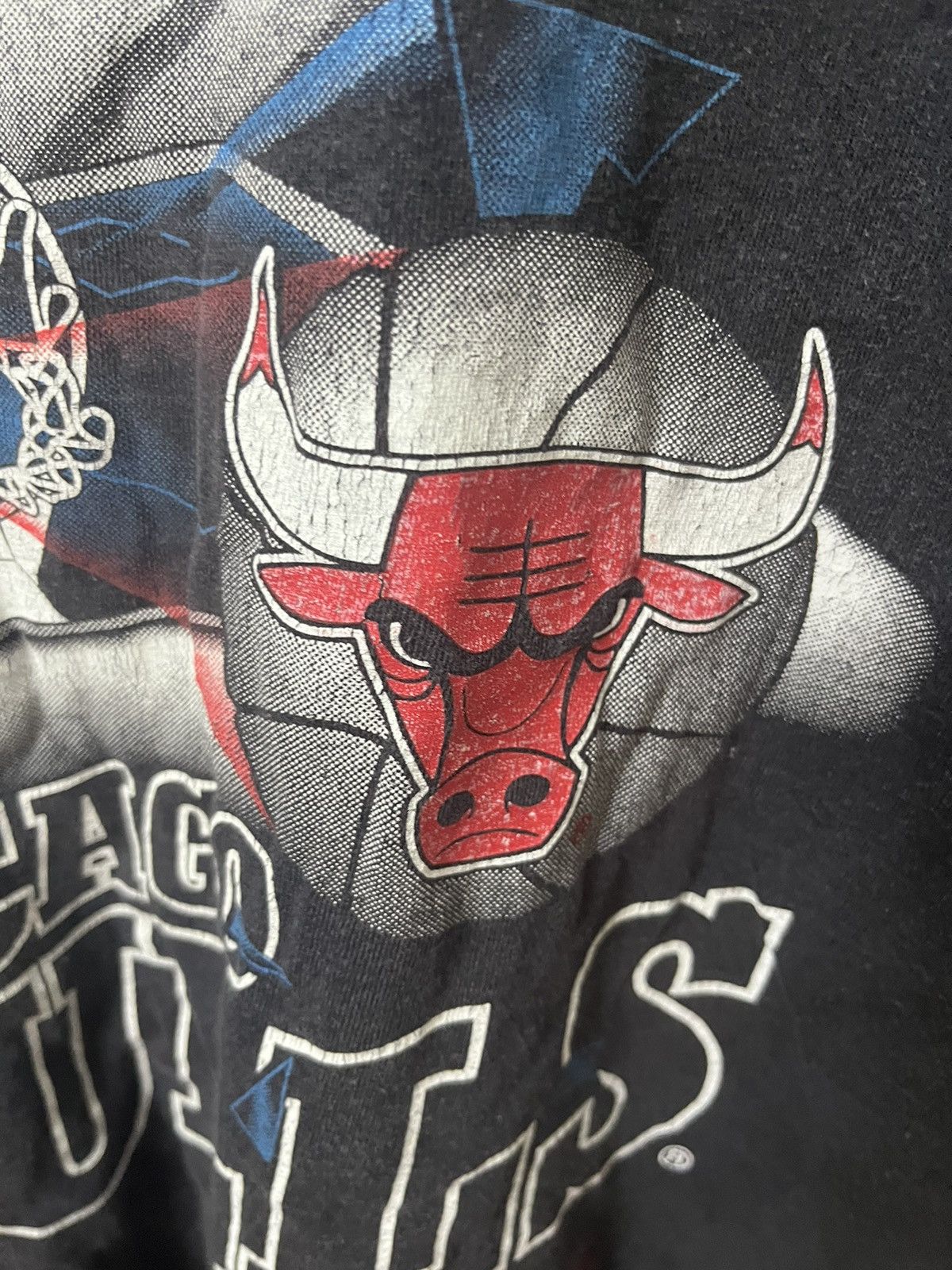 NBA Nutmeg Chicago Bulls Slam Tastic Vintage 90s T Shirt Size US L / EU 52-54 / 3 - 8 Thumbnail