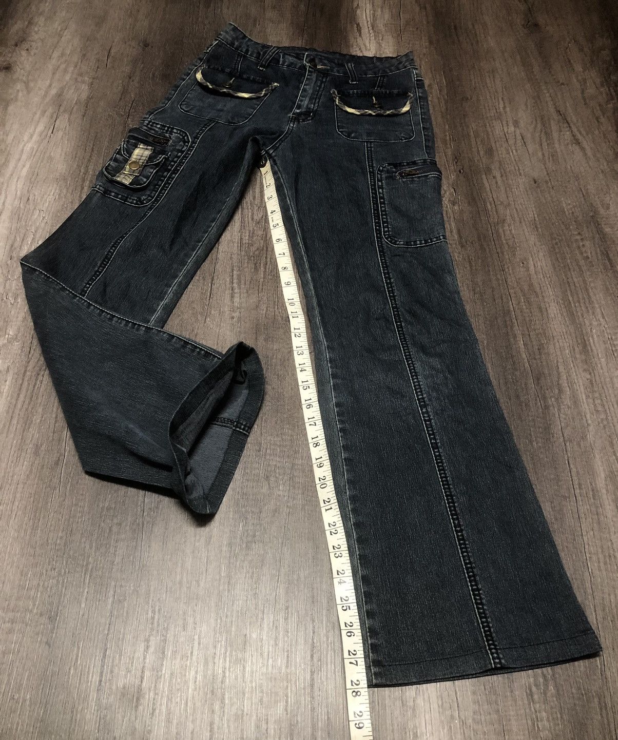 Designer × Japanese Brand Vintage Sun Rose Bush Pant Stretchable Jeans Size 27" / US 4 / IT 40 - 21 Thumbnail
