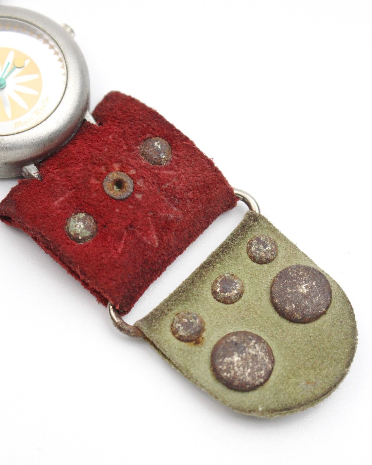 Hysteric Glamour 1990S MANKE JAPAN HANDCRAFTED SUEDE SNAP-BAND WATCH Size ONE SIZE - 5 Thumbnail