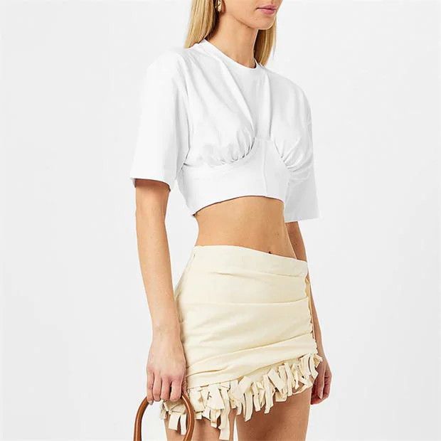 Jacquemus o1g2r1mq1024 T- Shirt in White Size M / US 6-8 / IT 42-44 - 3 Thumbnail