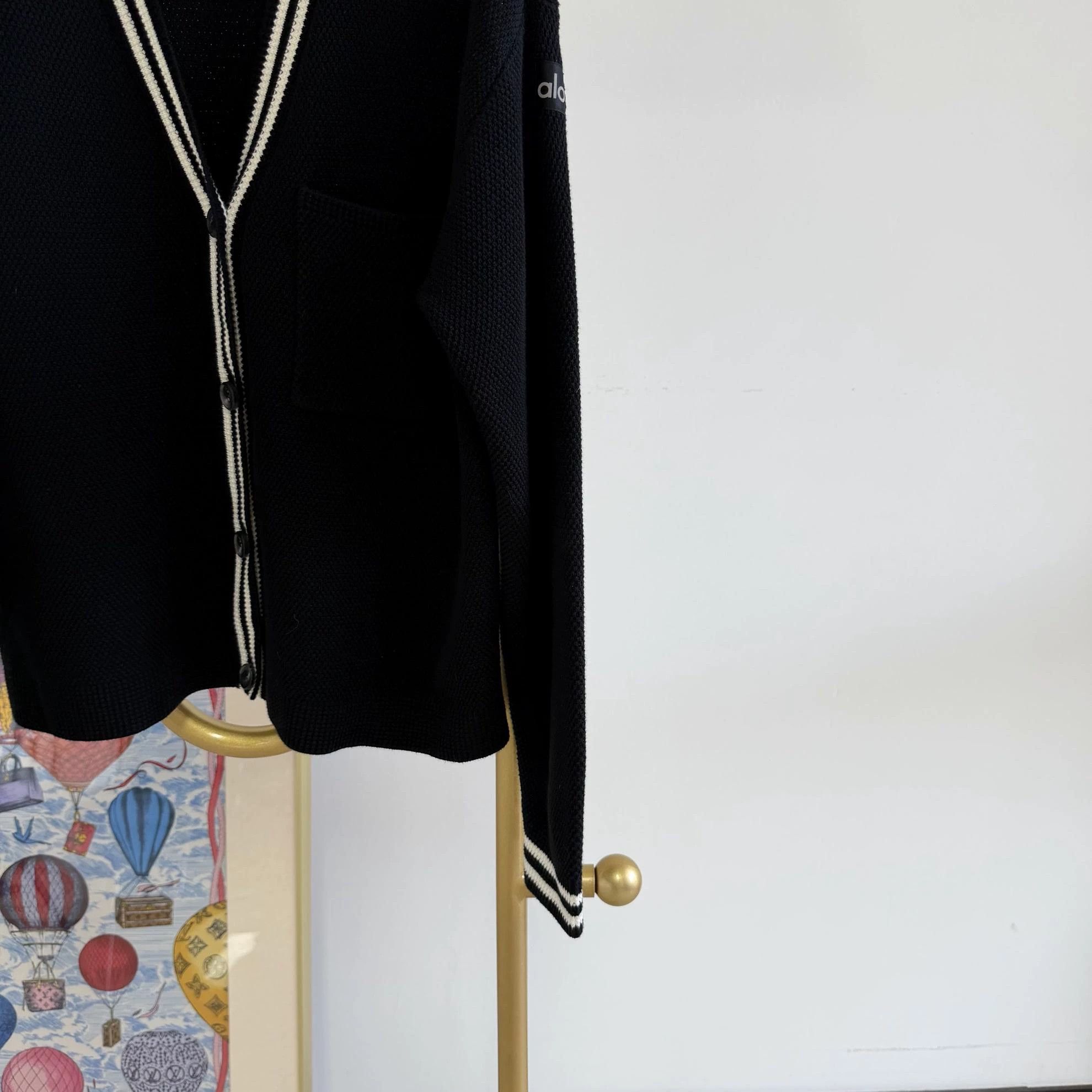 Other Alo Black Knit Cardigan S Size S / US 4 / IT 40 - 4 Thumbnail