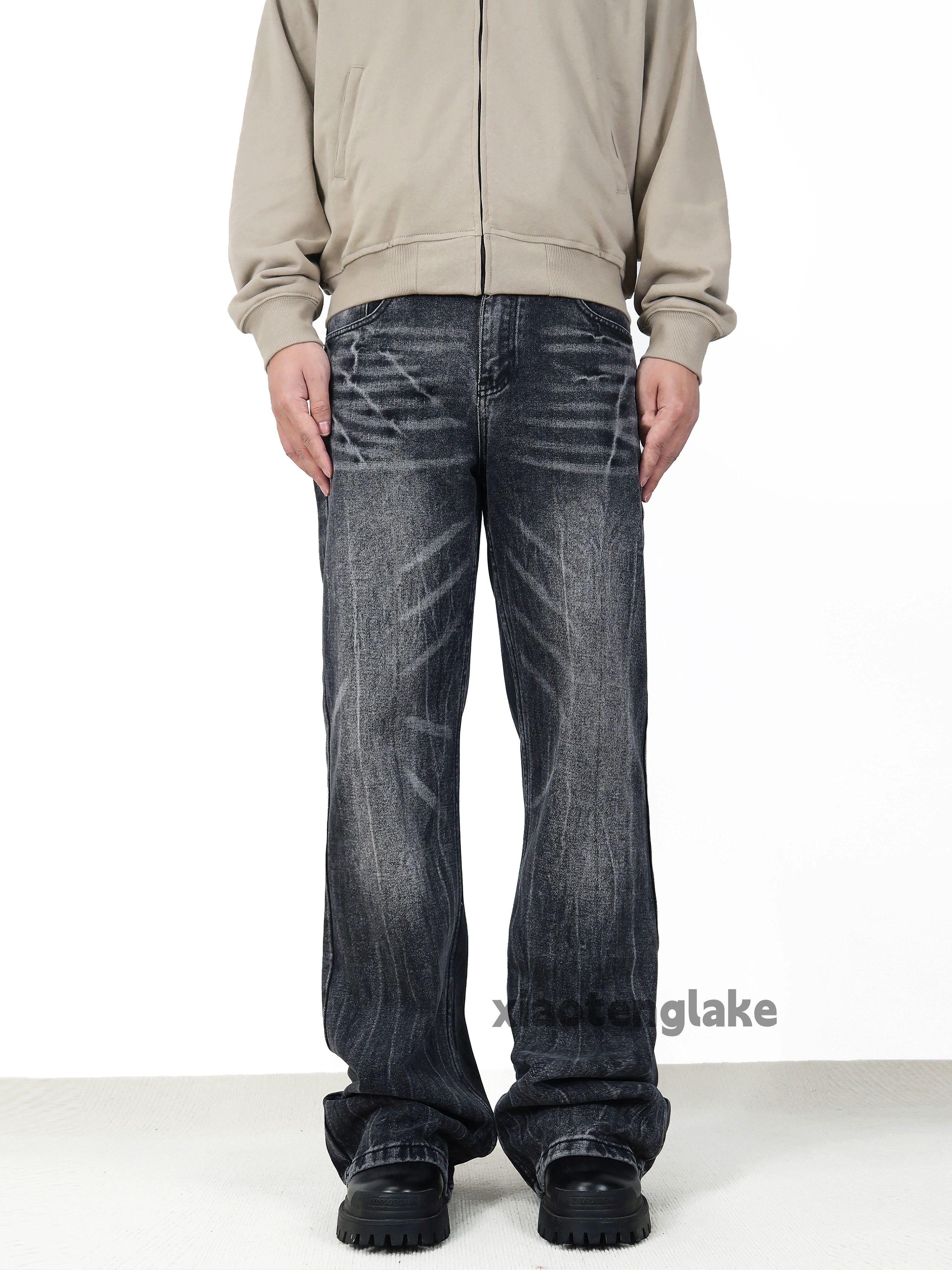 Jean × Vintage washed faded cleanfit yuppie loose baggy jeans Size US 32 / EU 48 - 5 Thumbnail