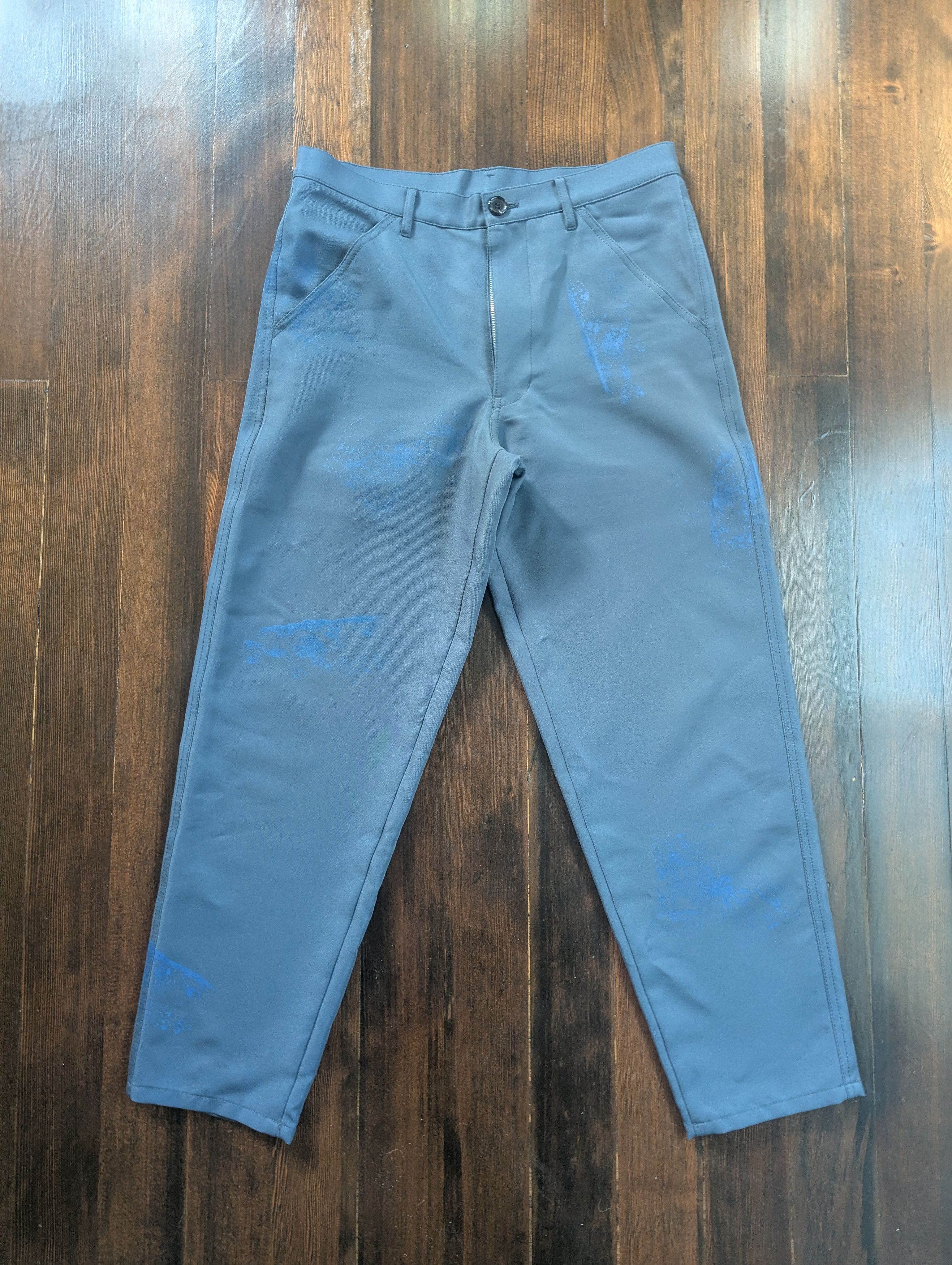 Comme des Garcons SHIRT Comme des Garcons Shirt Spray Paint Wide-Leg Trousers Size US 32 / EU 48 - 1 Thumbnail