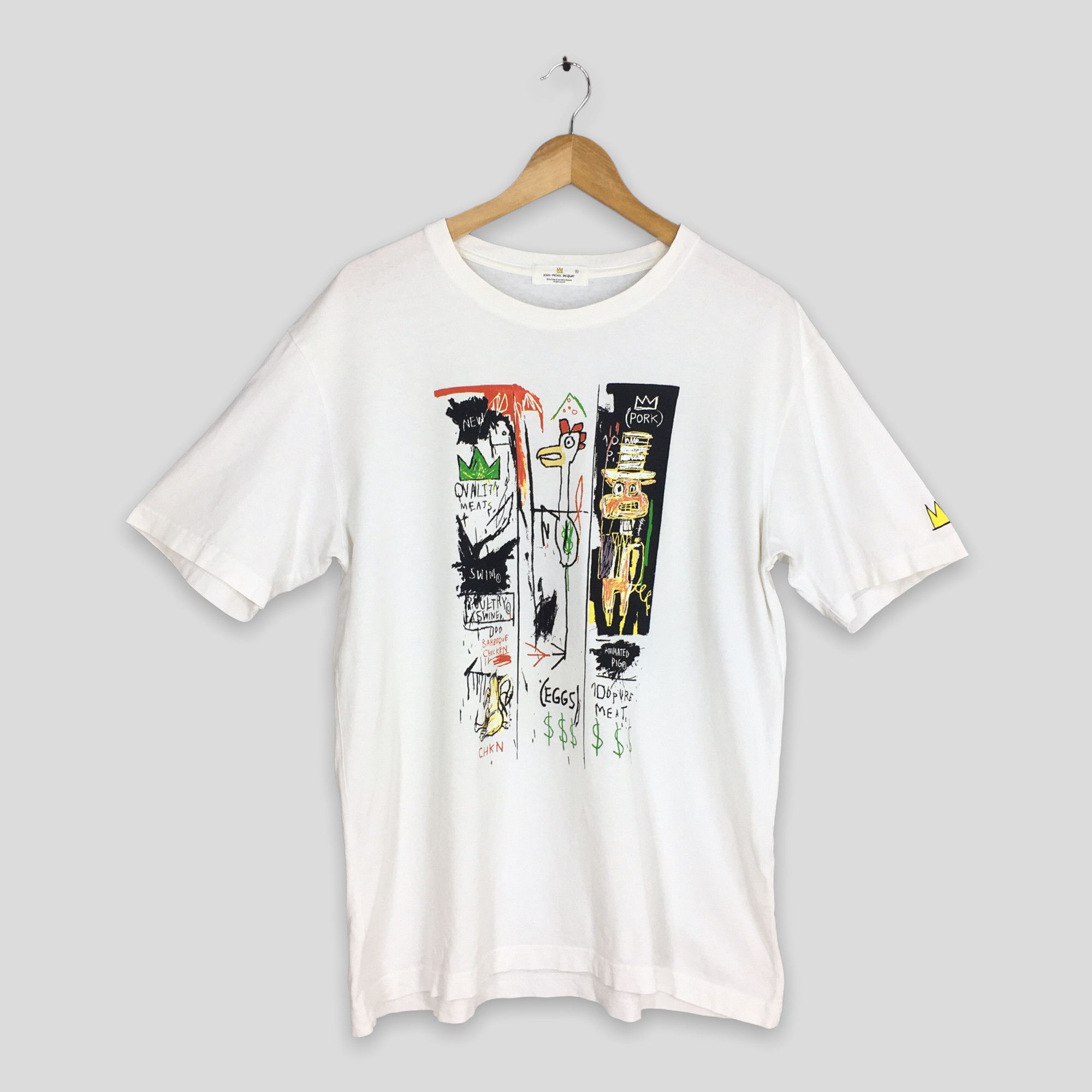Jean-Michel Basquiat Jean-Michel Basquiat Quality Meats for the Public 82 Tshirt Size US XL / EU 56 / 4 - 1 Thumbnail