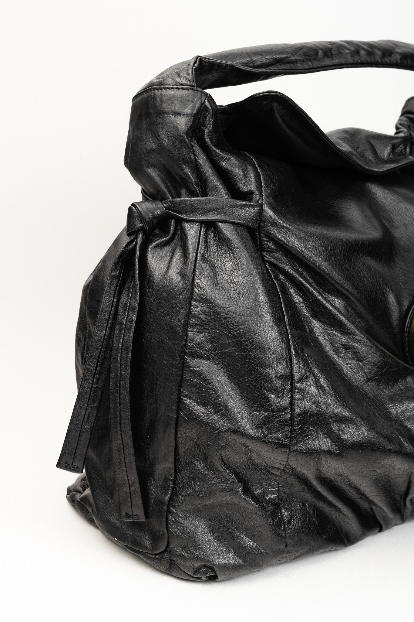 Gucci Gucci Medium Hysteria Black Leather Hobo Bag Size ONE SIZE - 7 Thumbnail