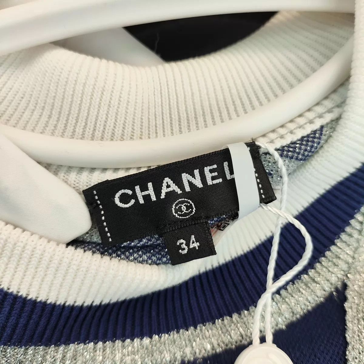 Chanel Chanel 16S Wool Sweater Blue 34 EU Size XS / US 0-2 / IT 36-38 - 6 Thumbnail