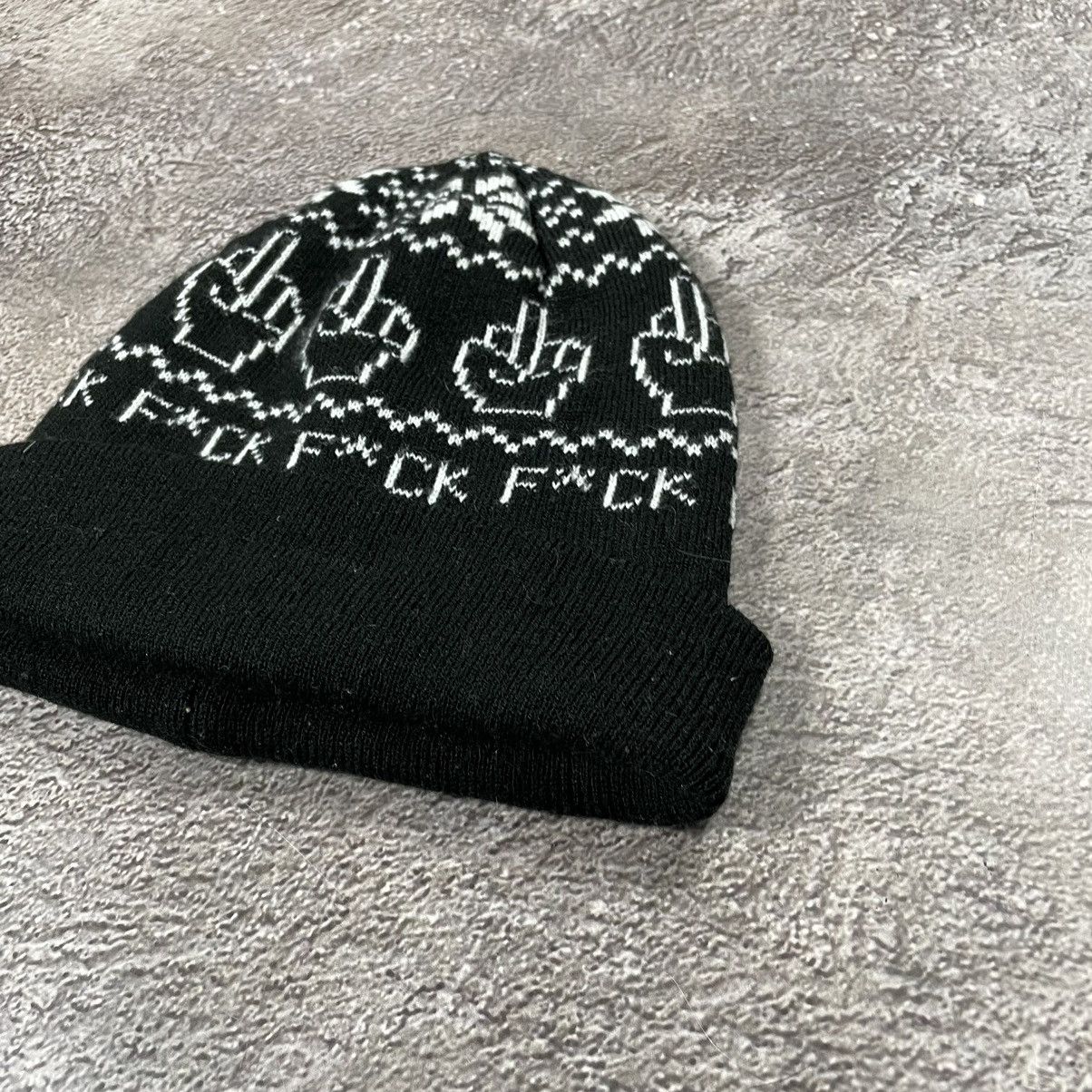Vintage Vintage 90s Fuck Beanie Mohair Ushanka Faux American VTg Size ONE SIZE - 3 Thumbnail
