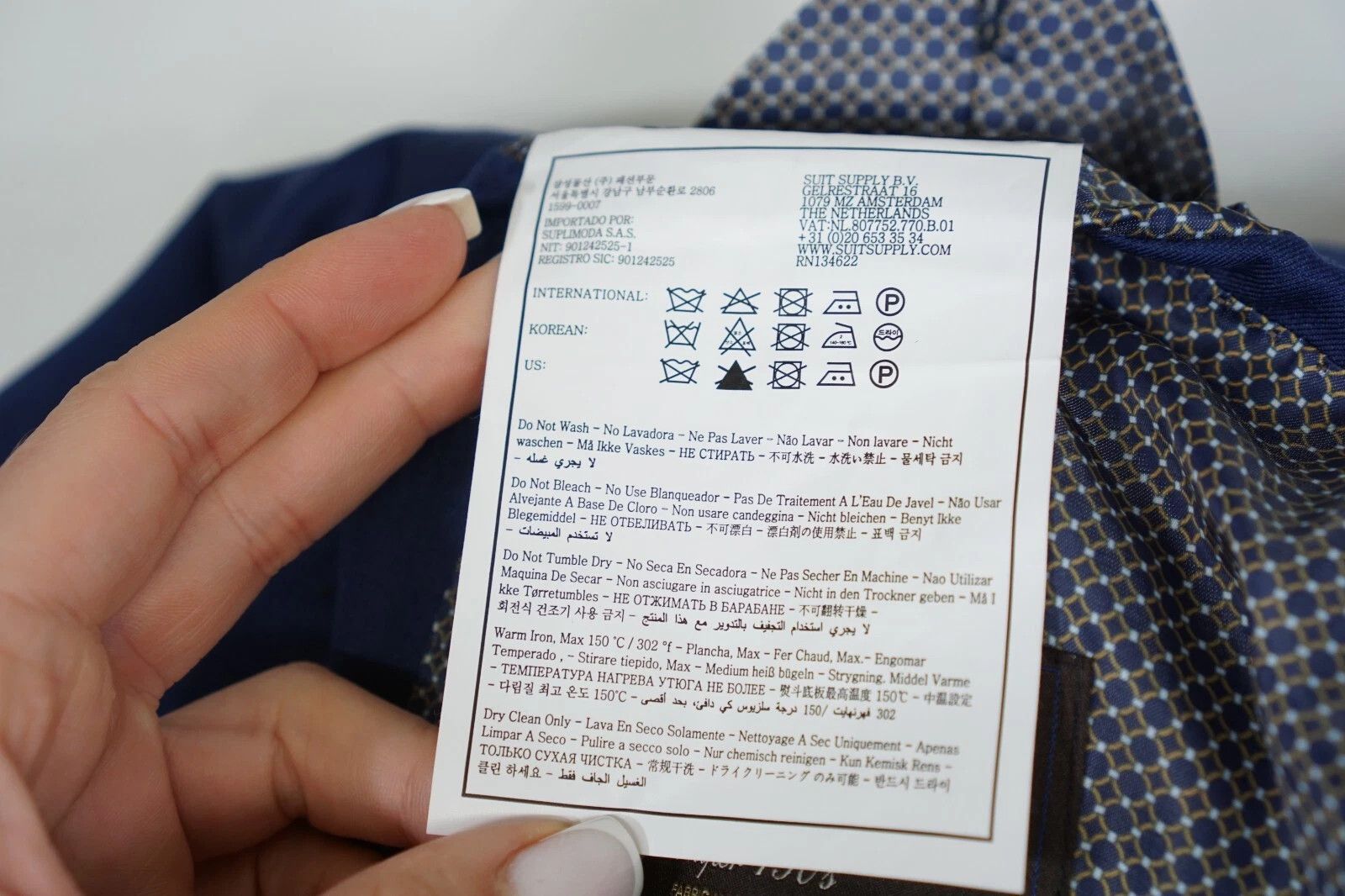 Suitsupply Men Suitsupply Blazer La Spalla Double Breasted Peak UK/US32 Size 34S - 8 Thumbnail