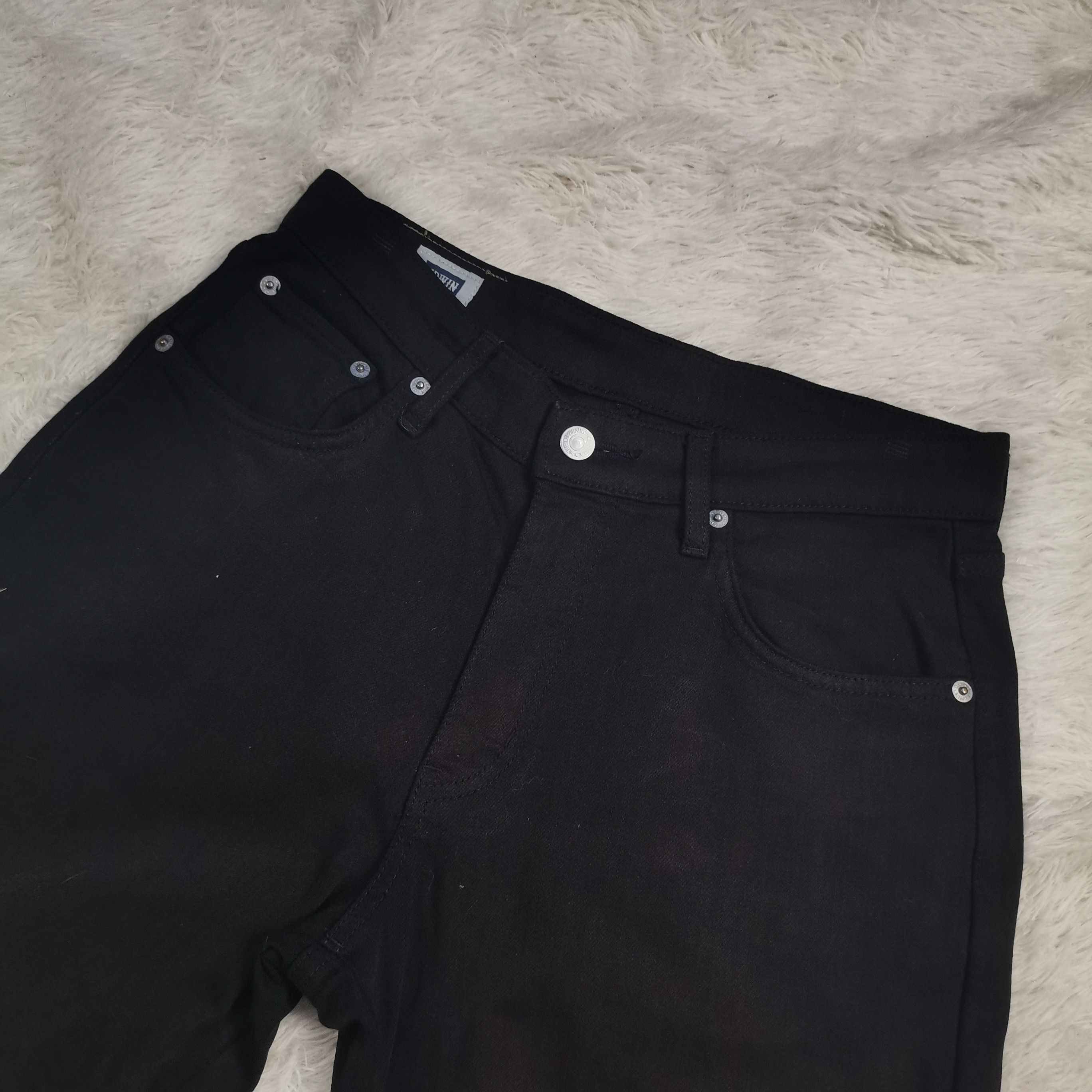 14th Addiction 🇯🇵 90s Japanese All Black Gothic Denim Edwin S403 Size US 29 - 13 Thumbnail
