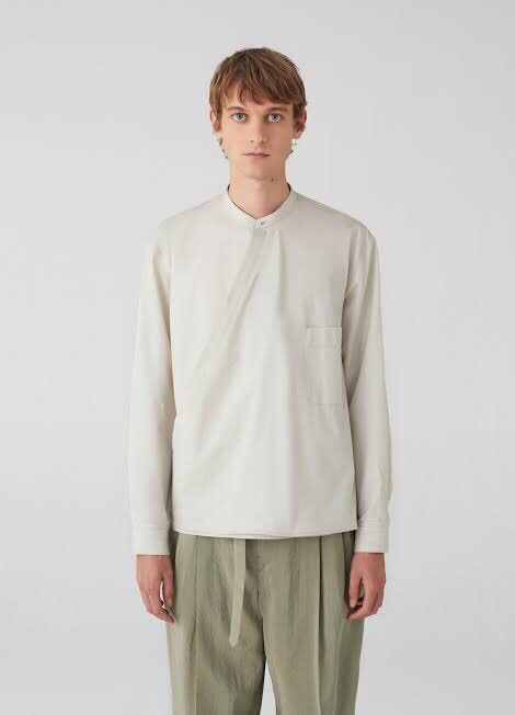 Lemaire Lemaire SS21 Wrapover Shirt in Light Sage, size XL | Grailed