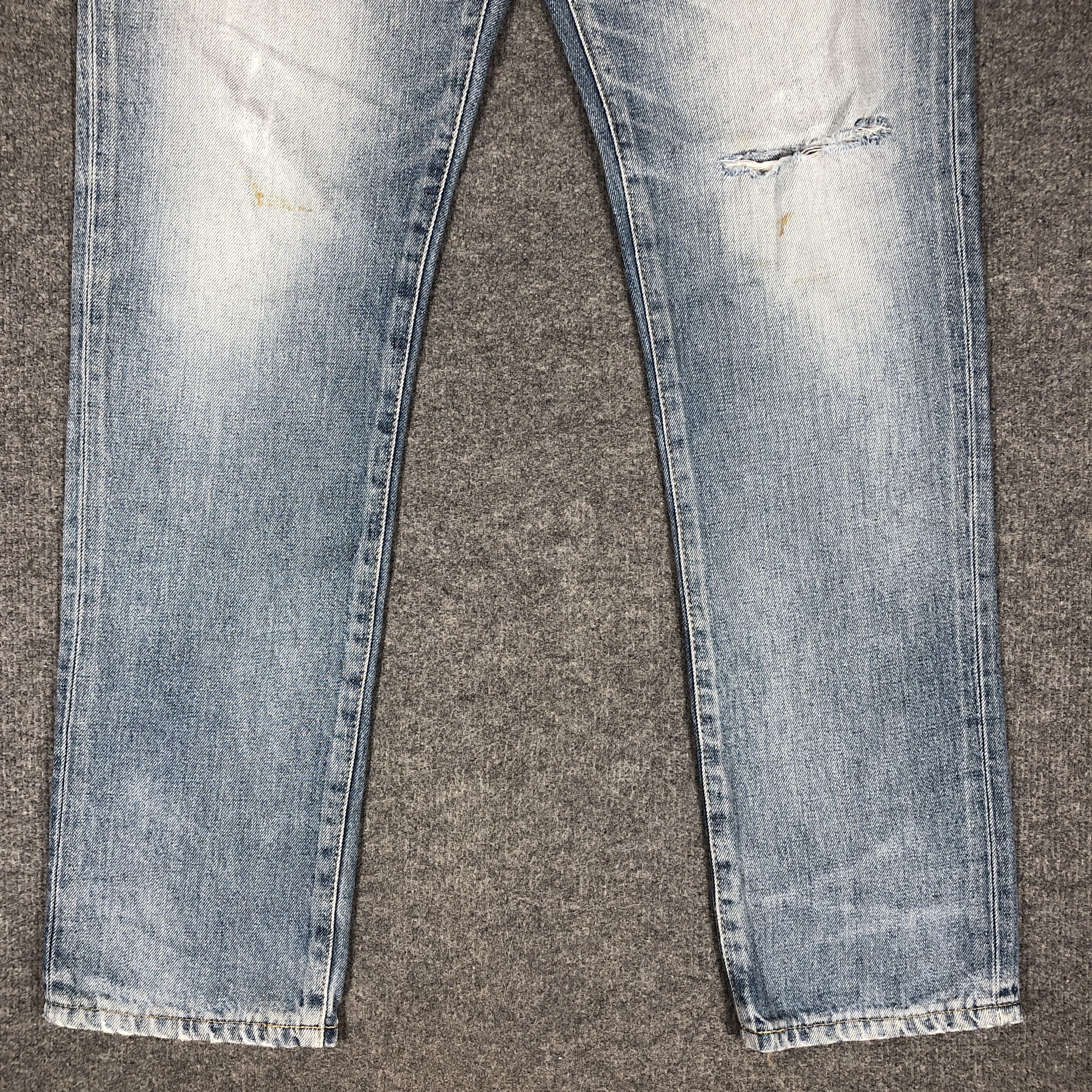 Edwin × Vintage Vintage Edwin Light Blue Wash Jeans L1182 Size US 31 - 3 Thumbnail