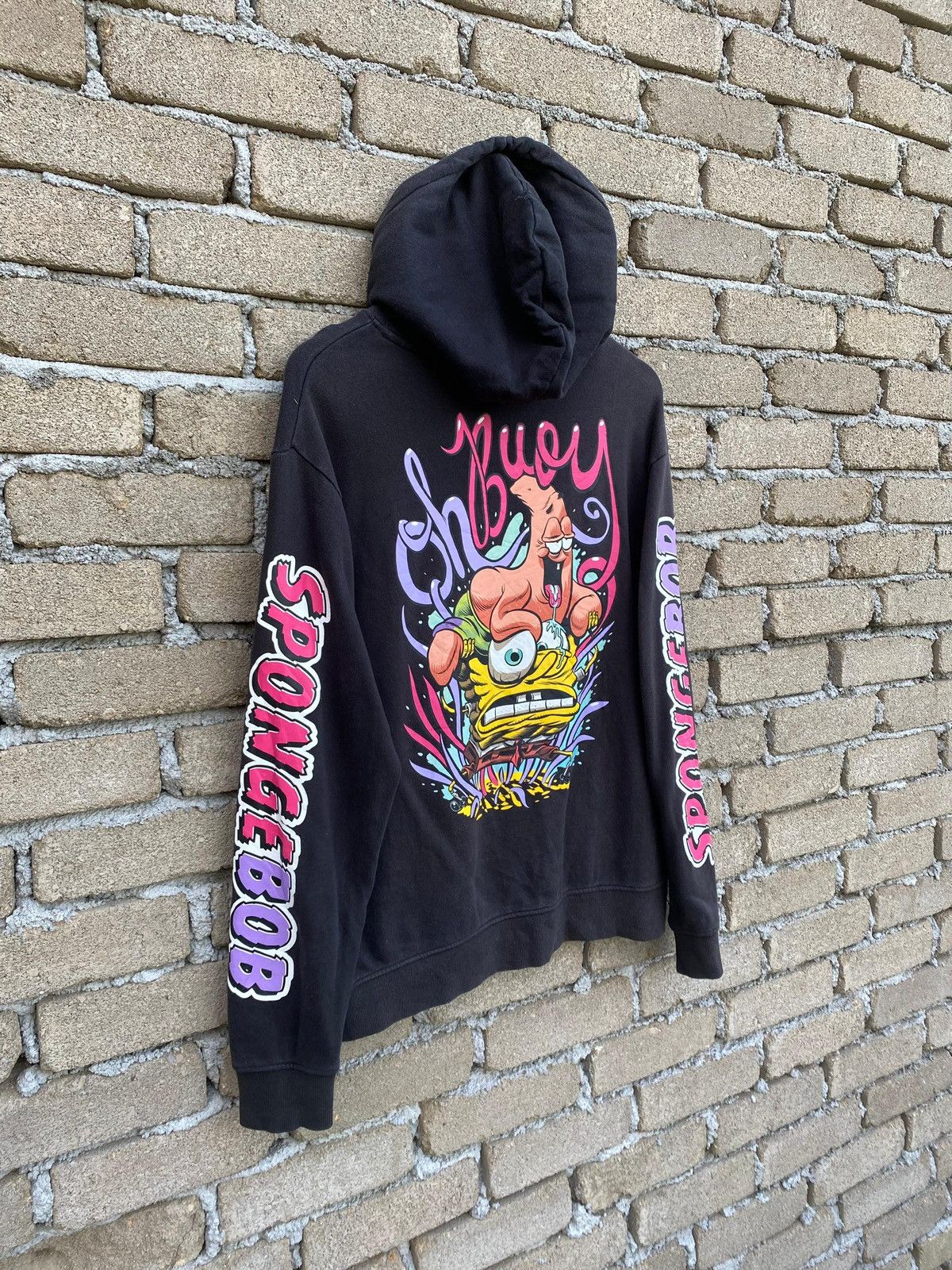 Cartoon Network Spongebob Squarepants Overprint Hoodie Pullover Size US L / EU 52-54 / 3 - 3 Thumbnail