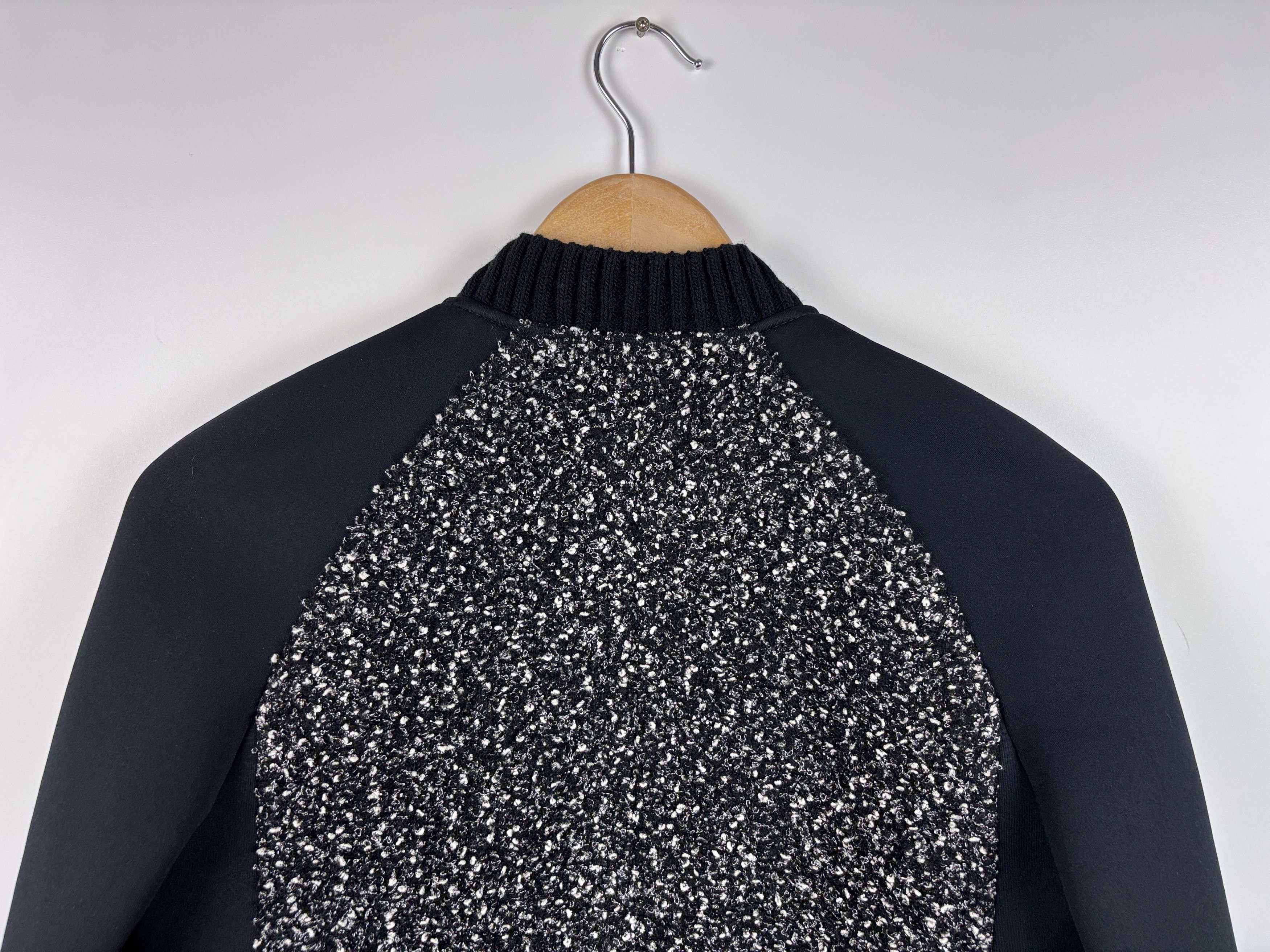 Karl Lagerfeld Womens Karl Lagerfeld Zip Bomber Jacket Black Size EU 34 Size M / US 6-8 / IT 42-44 - 5 Thumbnail