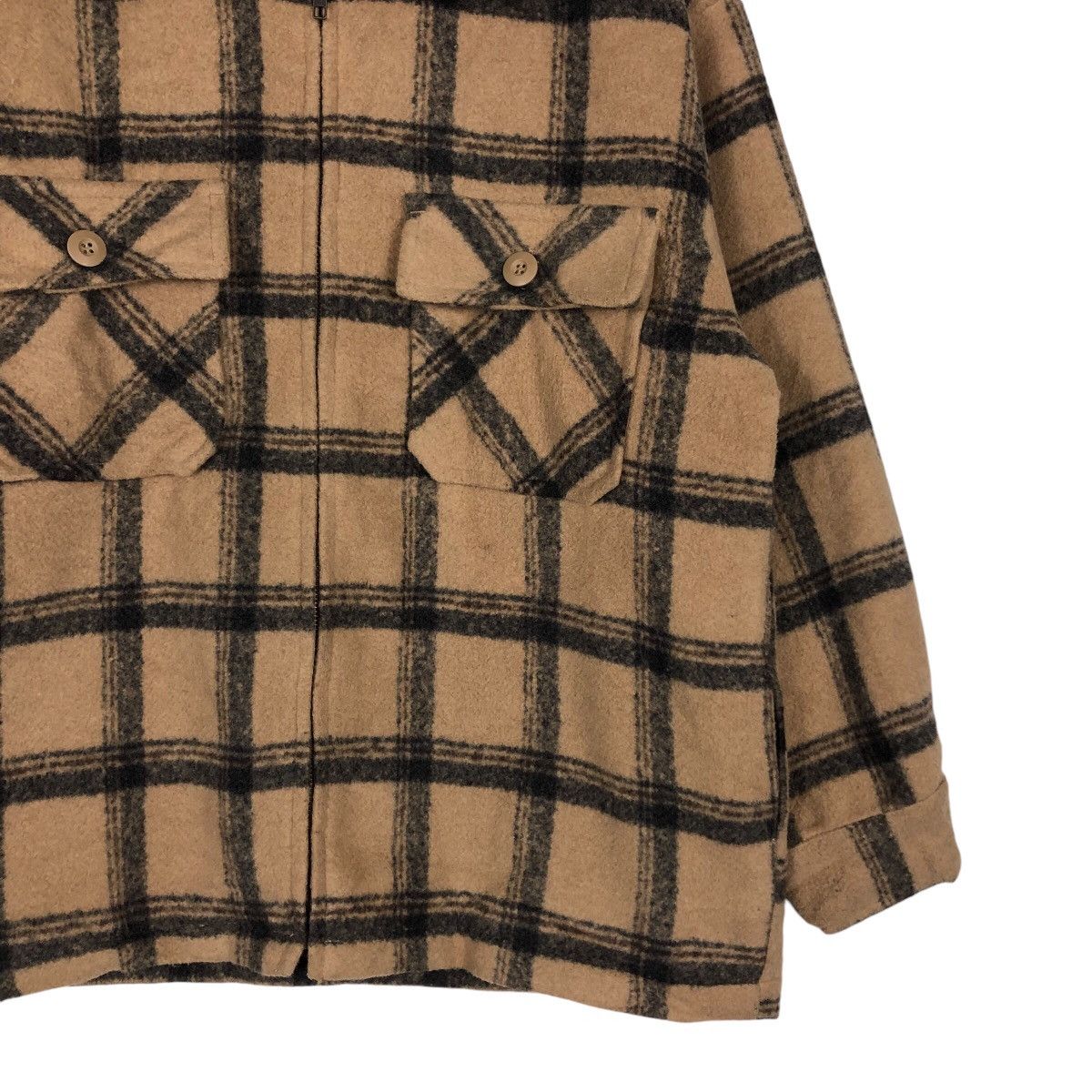 Japanese Brand × Vintage 📌Vintage Work Chore Jacket Zipper Sho Japan Tartan Design Size US M / EU 48-50 / 2 - 6 Thumbnail