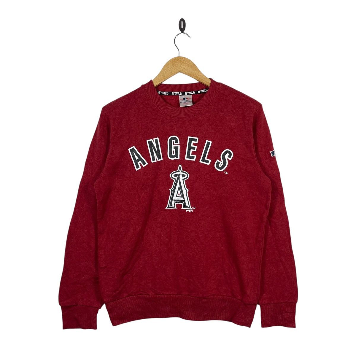 MLB MLB Los Angeles Angels Big Logo Crewneck Sweatshirt Red Size US M / EU 48-50 / 2 - 1 Thumbnail