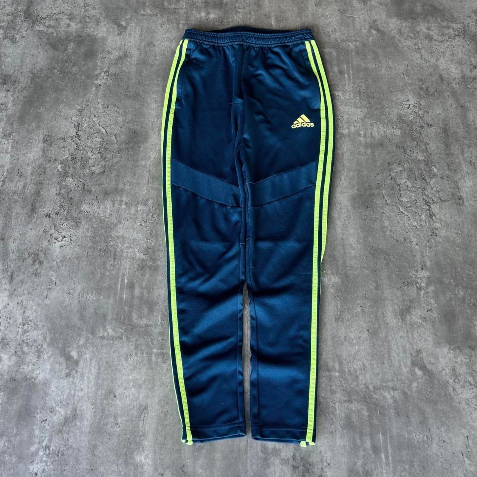 Adidas × Vintage Vintage Y2K Adidas Blue & Green Three Stripes Sweatpants Size US 28 / EU 44 - 1 Thumbnail