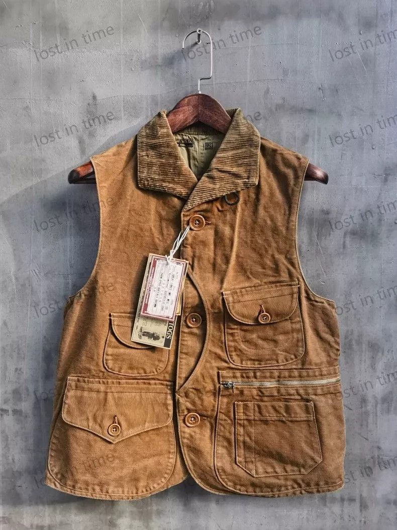 Freewheelers Freewheelers heavy canvas frock vest Size US XL / EU 56 / 4 - 1 Thumbnail