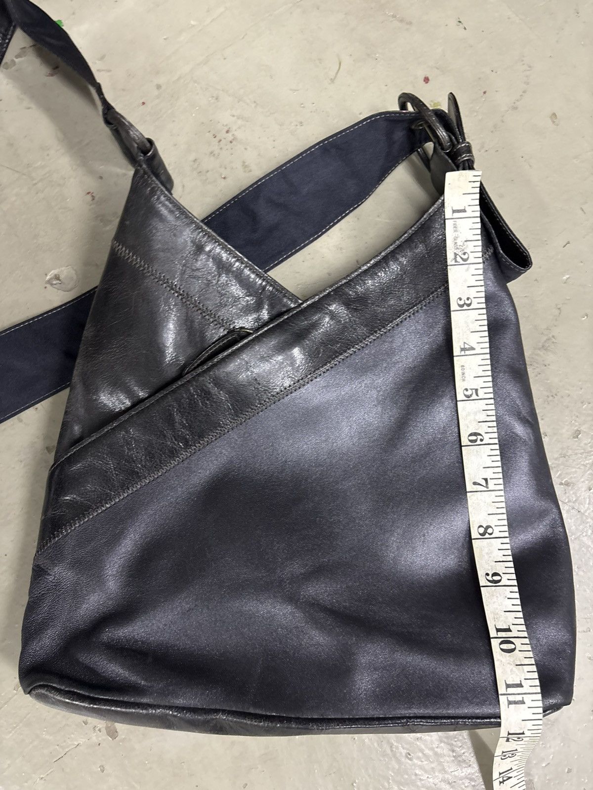 If Six Was Nine Vintage Asymmetrical Leather Bag 💼 Size ONE SIZE - 11 Thumbnail
