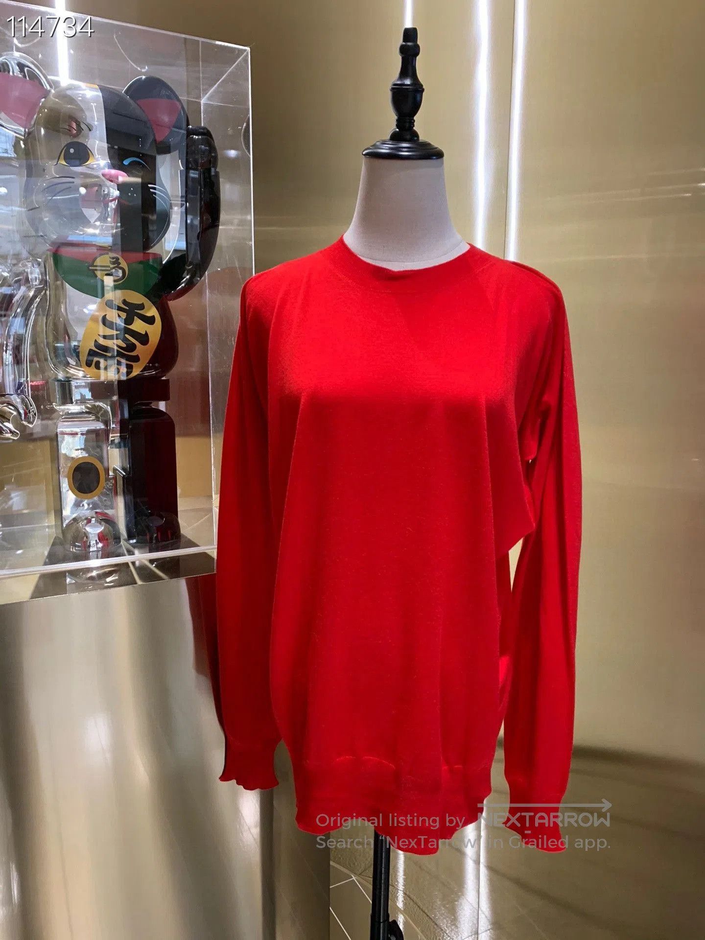 BV By Bodega Bottega Veneta Red Knit Sweater. Size S / US 4 / IT 40 - 1 Thumbnail