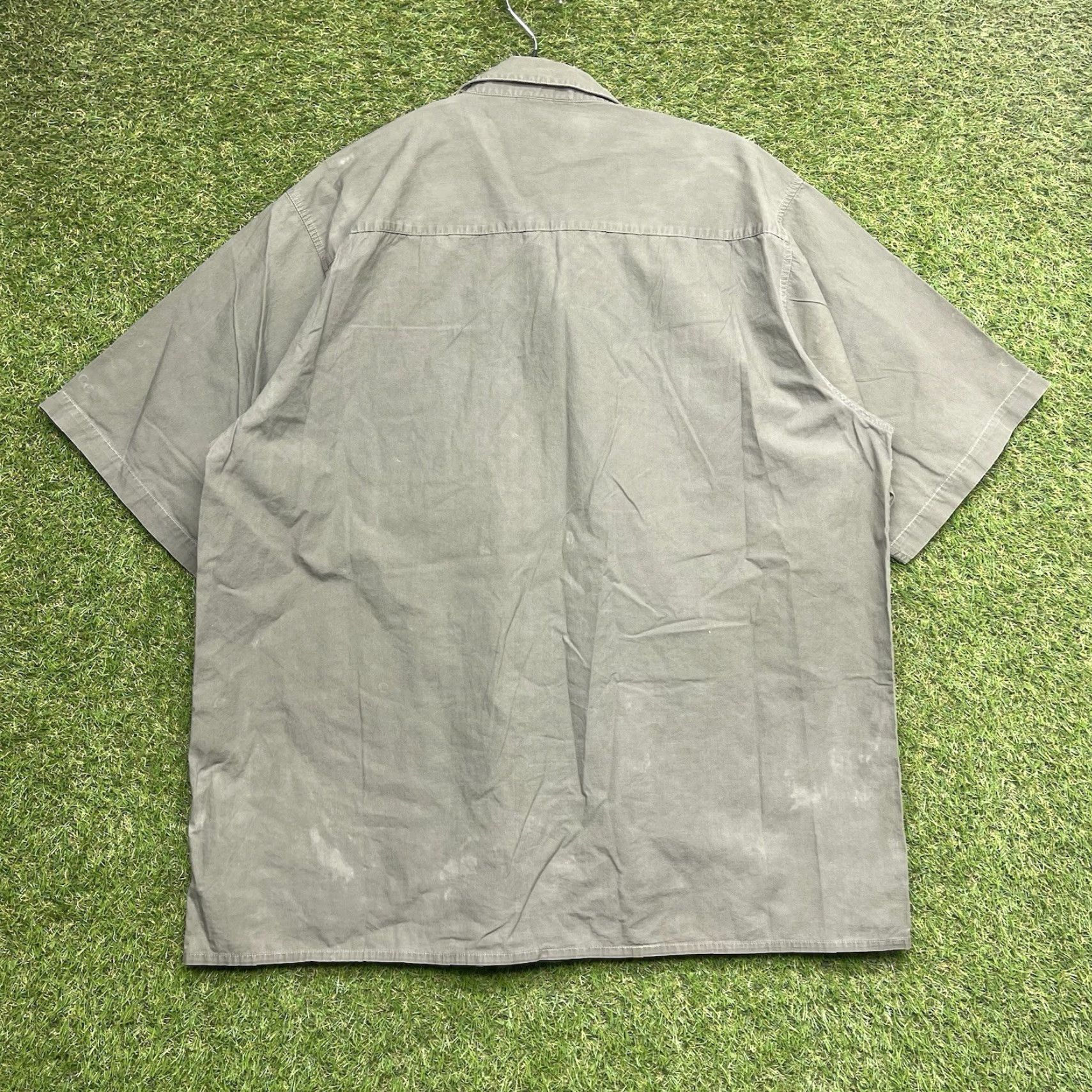 Southpole VINTAGE SouthPole Military Shirt Mens XL Olive Green Button Up Grunge y2k Polo Shirt Men's XL Green Grunge Eagle 90s Casual Military Size US XL / EU 56 / 4 - 2 Thumbnail