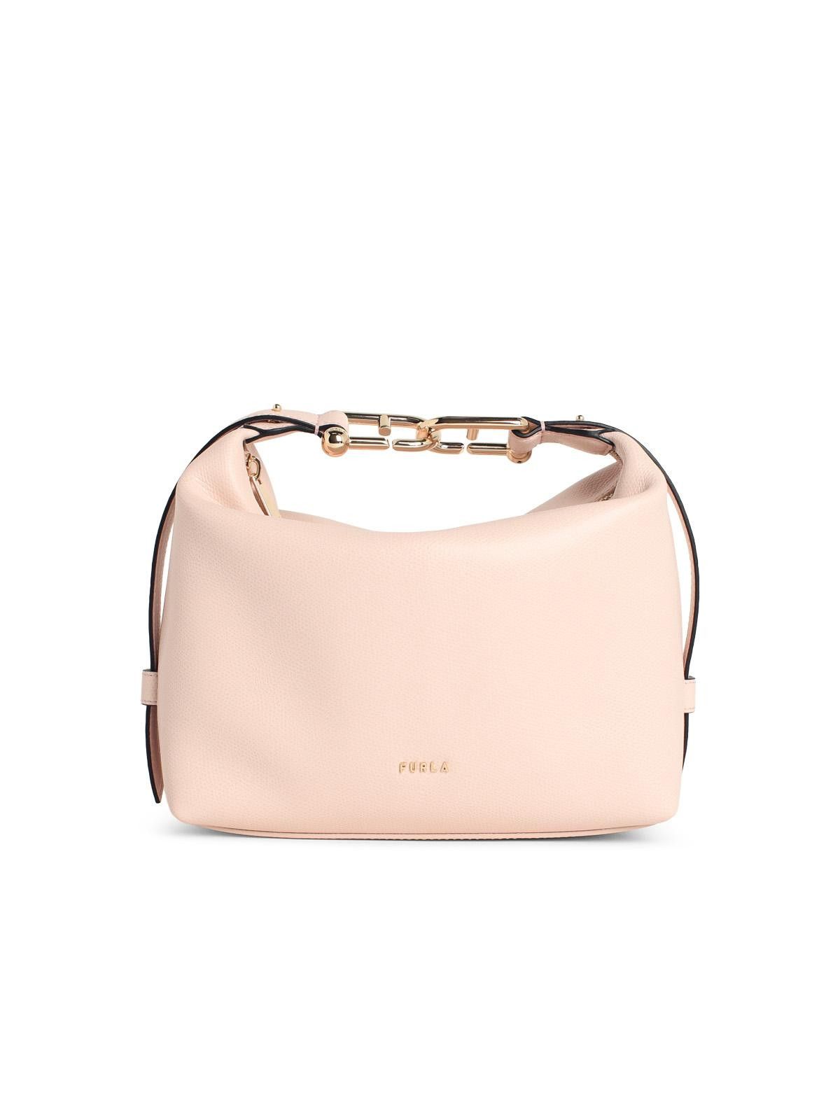 FURLA Mini 'Tonie' Shoulder Bag In Pink Leather