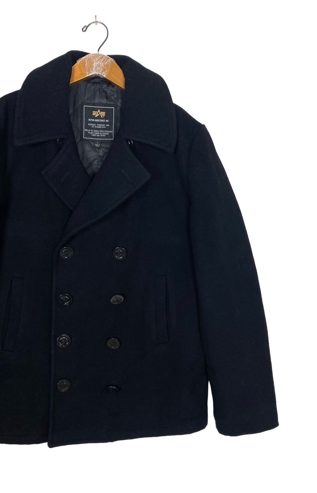 Alpha Industries Rare‼️ Alpha Industries Inc Wool Pea Coat Size US M / EU 48-50 / 2 - 3 Thumbnail