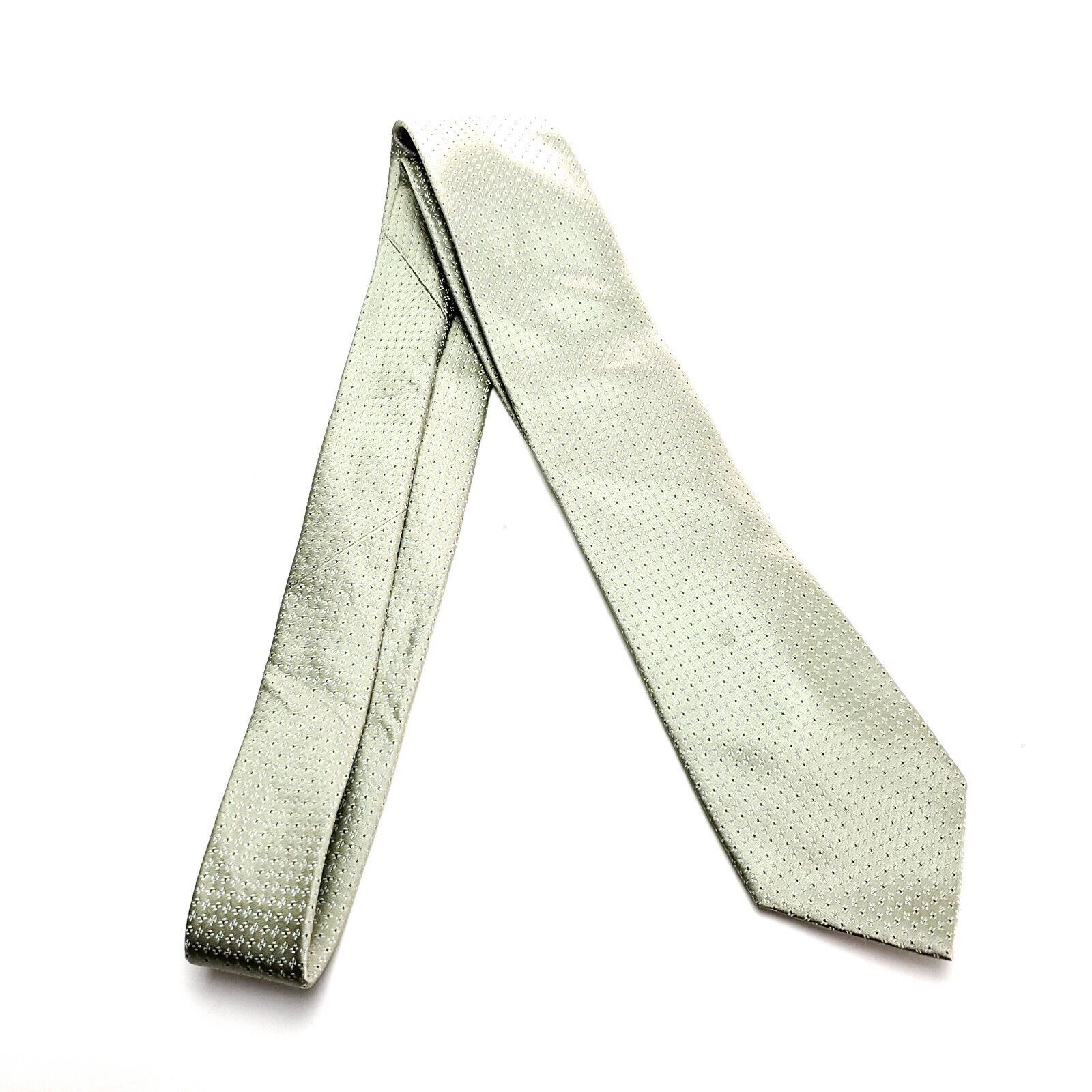 Calvin Klein Calvin Klein Silk Tie Woven Green Geometric Size ONE SIZE - 6 Thumbnail