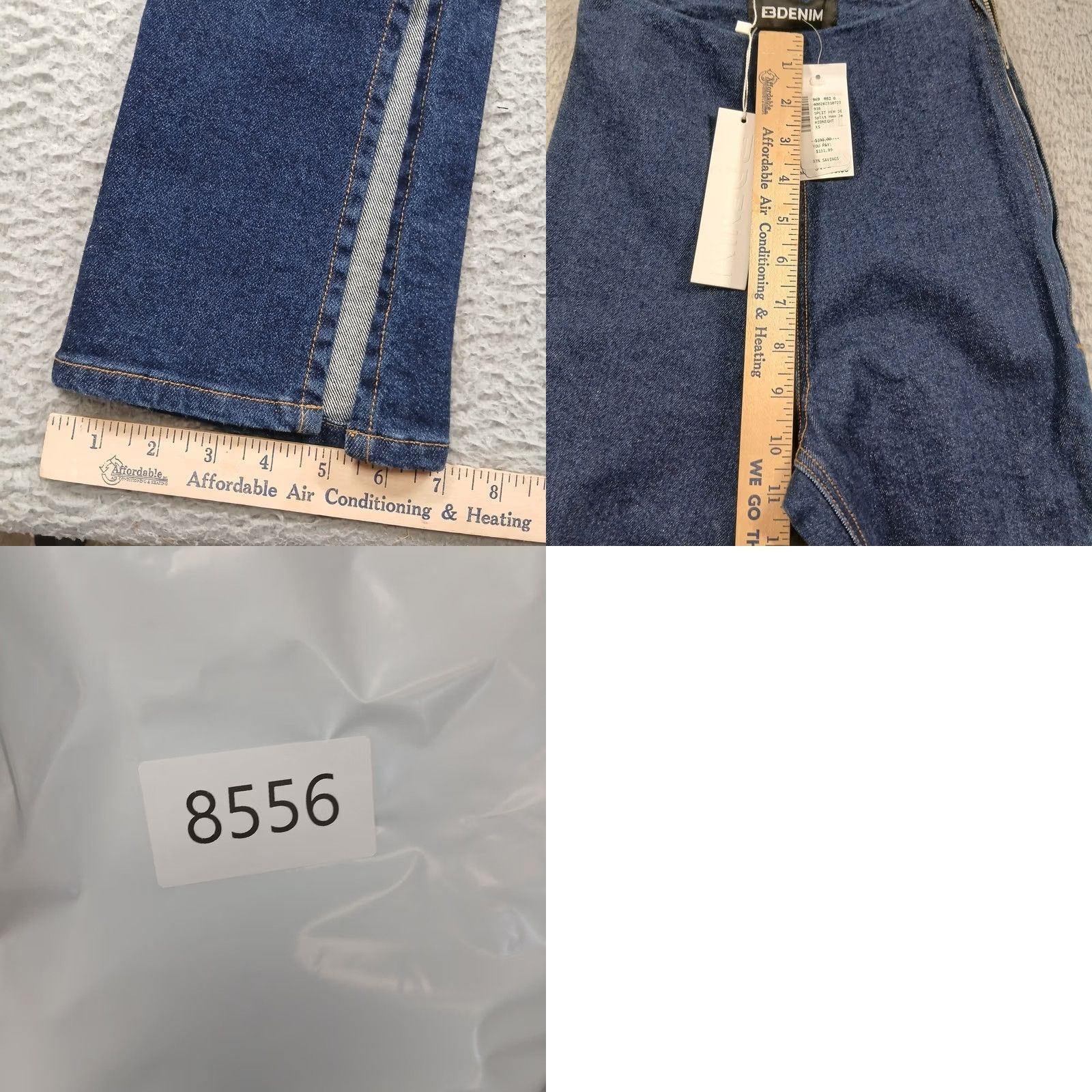 EB Denim VINTAGE EB Denim USA Made Midnight Split Hem Jeggings Women XS Blue NWT Size 26" / US 2 / IT 38 - 9 Thumbnail