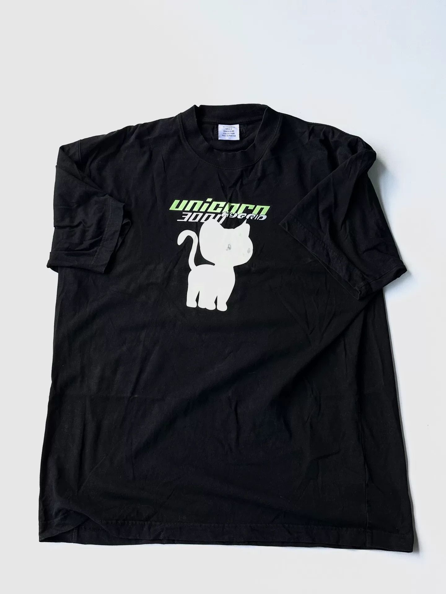 Vetements Vetements Black Unicorn Cat Short-Sleeve Size XS / US 0-2 / IT 36-38 - 1 Thumbnail