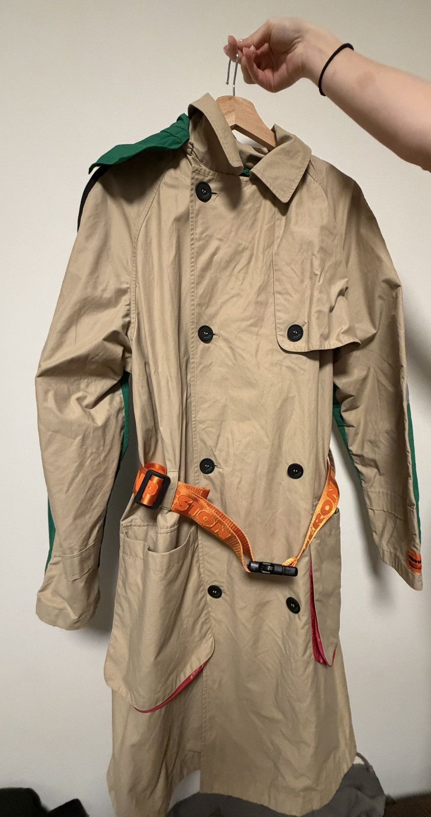 Heron Preston Heron Preston Contrast Back Trench Coat Size US S / EU 44-46 / 1 - 1 Thumbnail