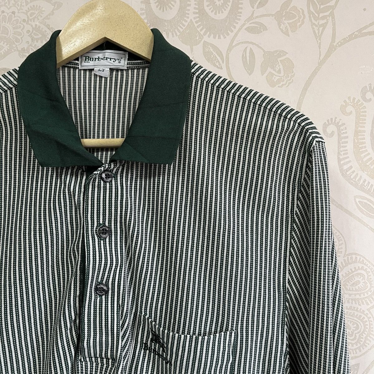 Burberry × Vintage Vintage Burberrys Polo Long Sleeves Shirt Size US M / EU 48-50 / 2 - 6 Thumbnail