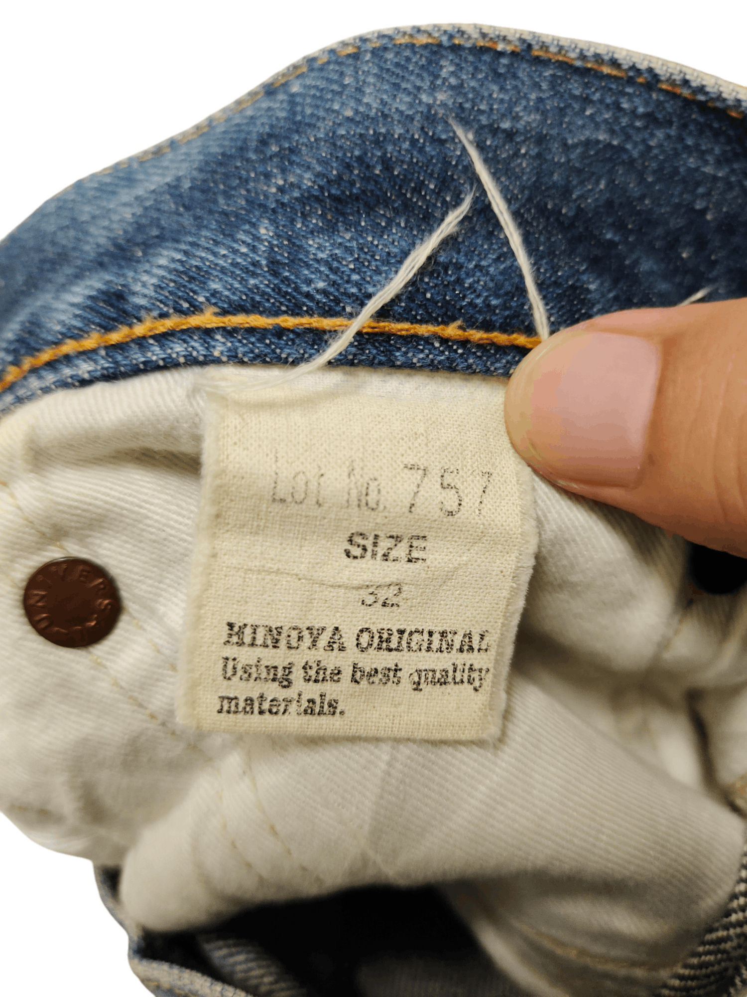 Burgus Plus 1990s Burgus Plus Lot 757 Distress Faded Selvedge Jeans Size US 32 / EU 48 - 12 Thumbnail