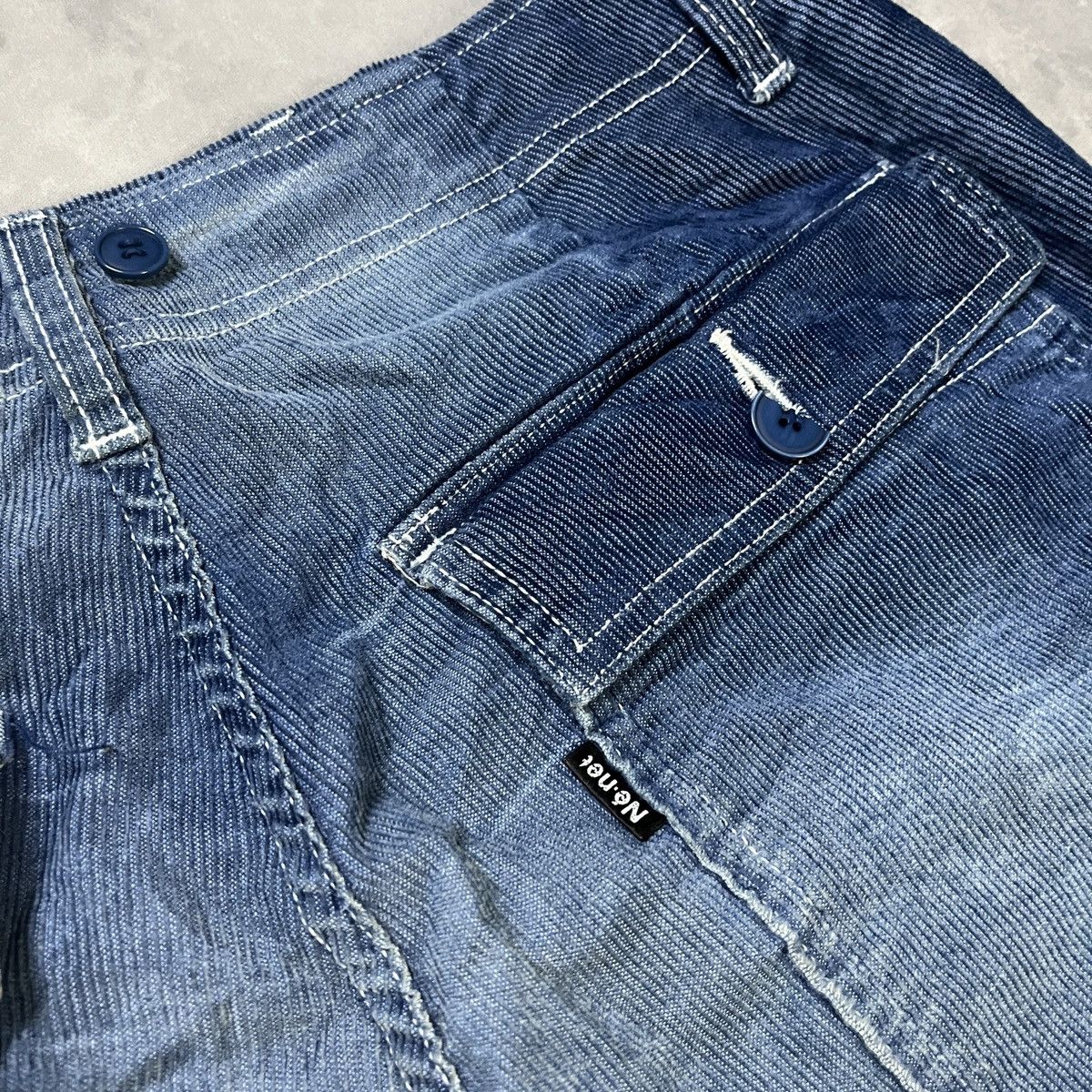 Ne-Net NÉ-NET CORDUROY CROPPED UTILITY PANTS JAPANESE DESIGNER Size US 30 / EU 46 - 10 Thumbnail