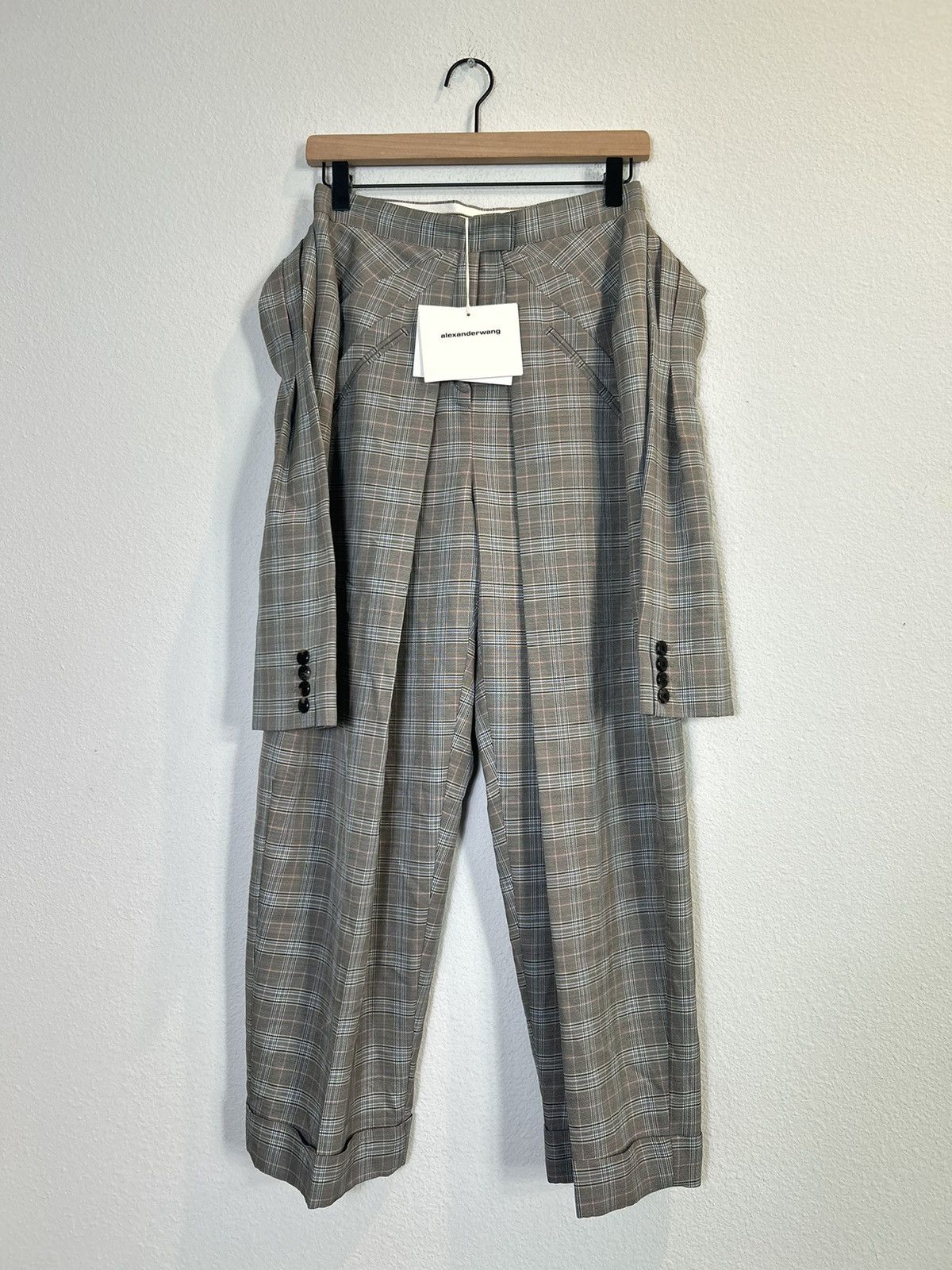 Alexander Wang NWT! Belted Sleeve Cropped Trousers Size 28" / US 6 / IT 42 - 2 Thumbnail