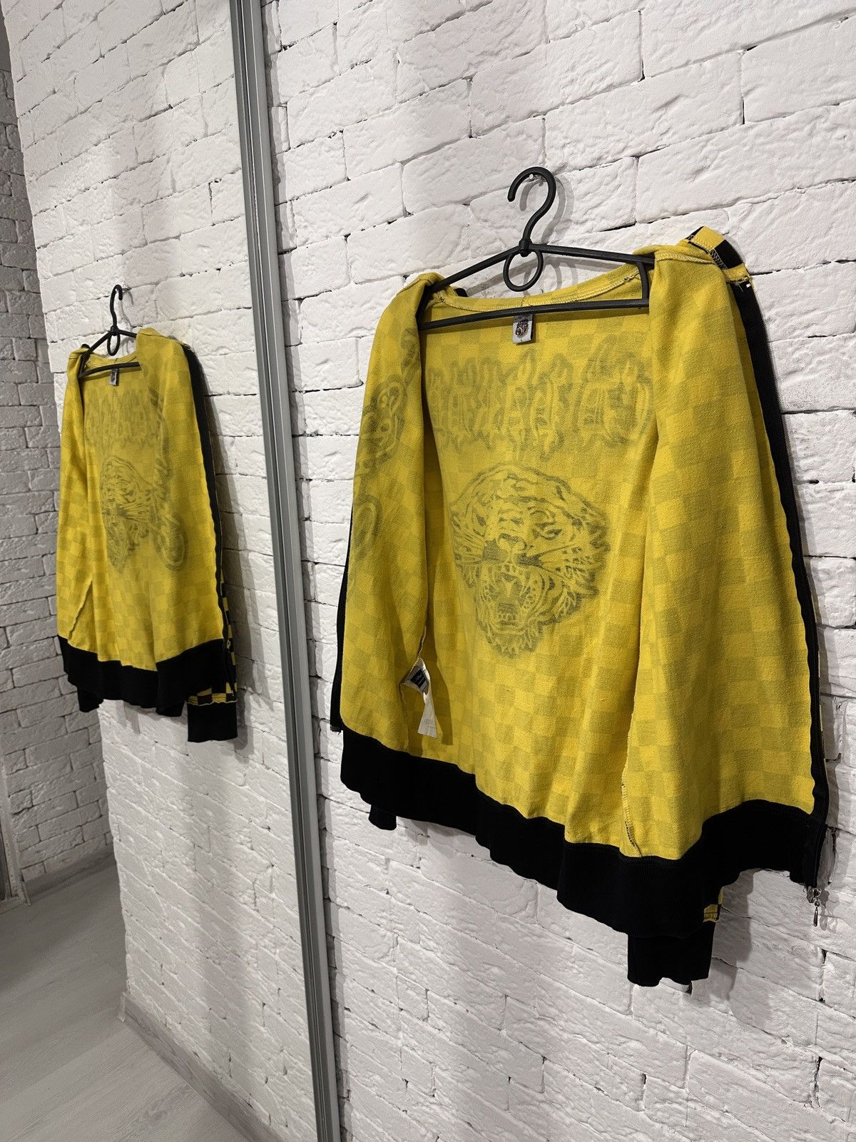 Ed Hardy Ed Hardy Tiger Checkered Hoodie SZ L fits like M USA Size US M / EU 48-50 / 2 - 13 Thumbnail