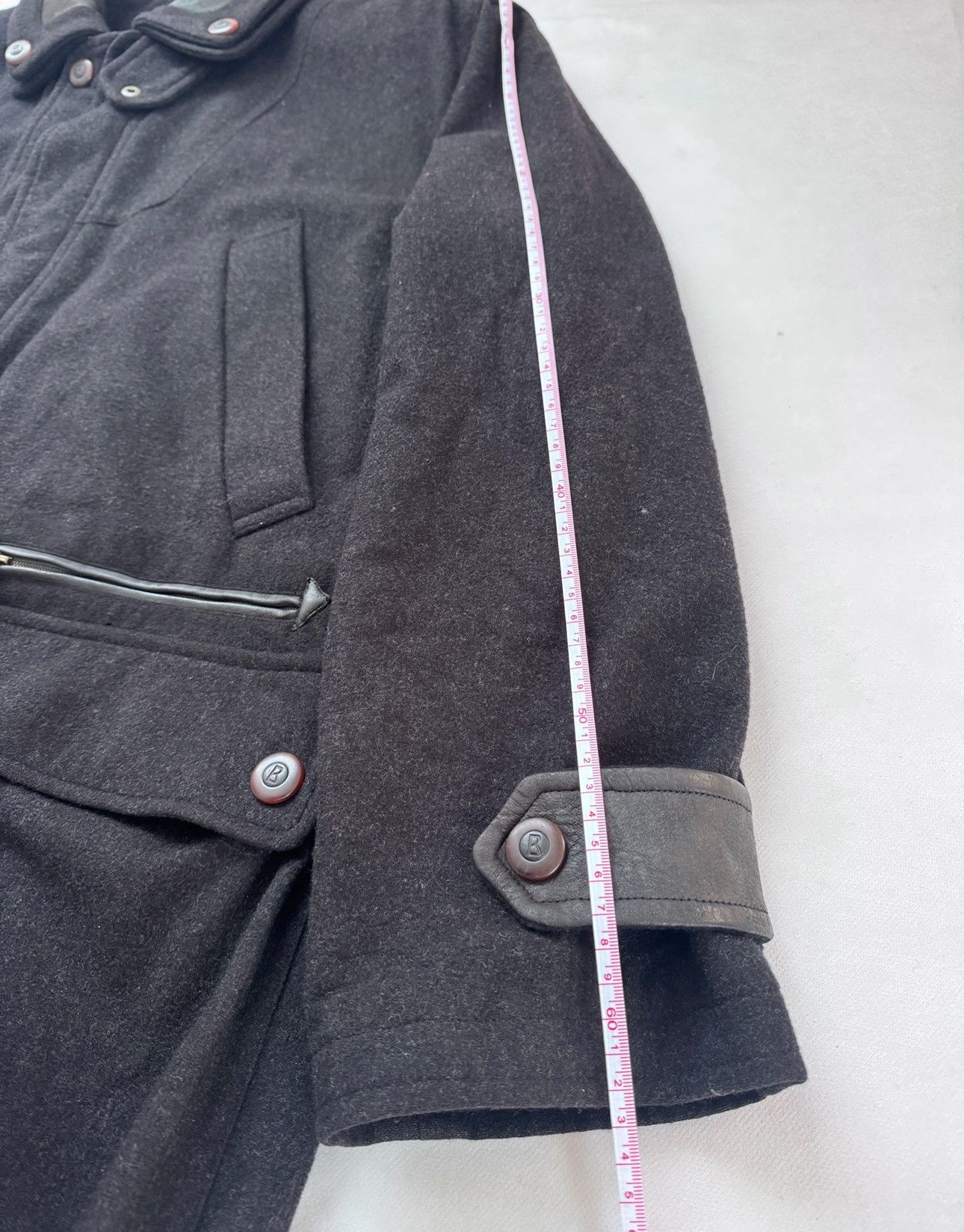 Bogner Bogner Wool Jacket with Lambskin Details Size US L / EU 52-54 / 3 - 6 Thumbnail