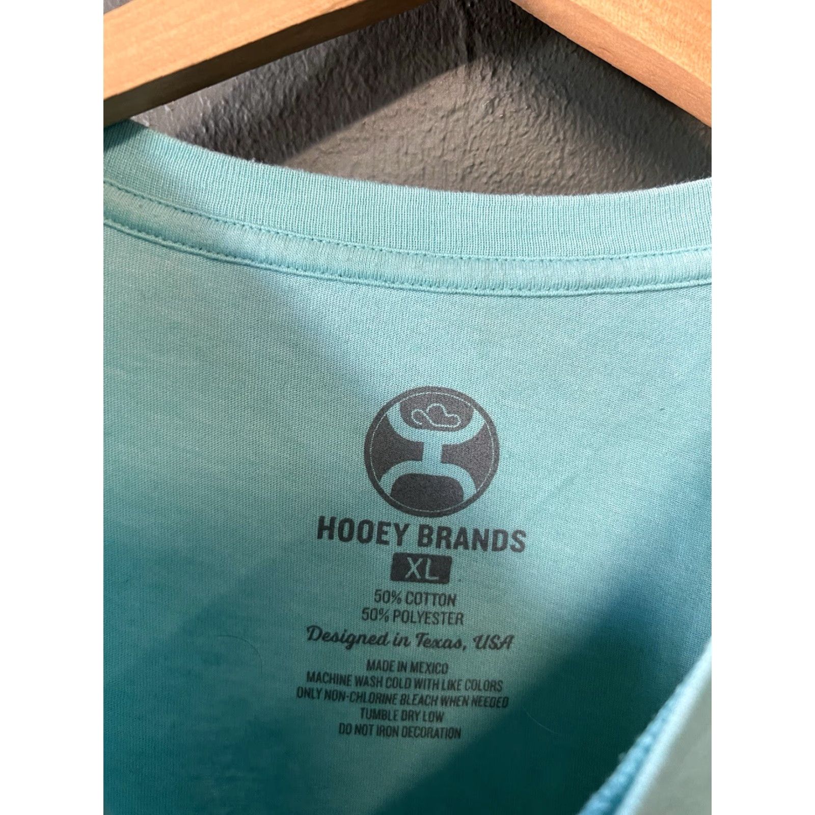 Vintage Hooey Shirt T-Shirt Short Sleeve Gray/Blue Spellout Graphic XL Mens Size US XL / EU 56 / 4 - 3 Thumbnail