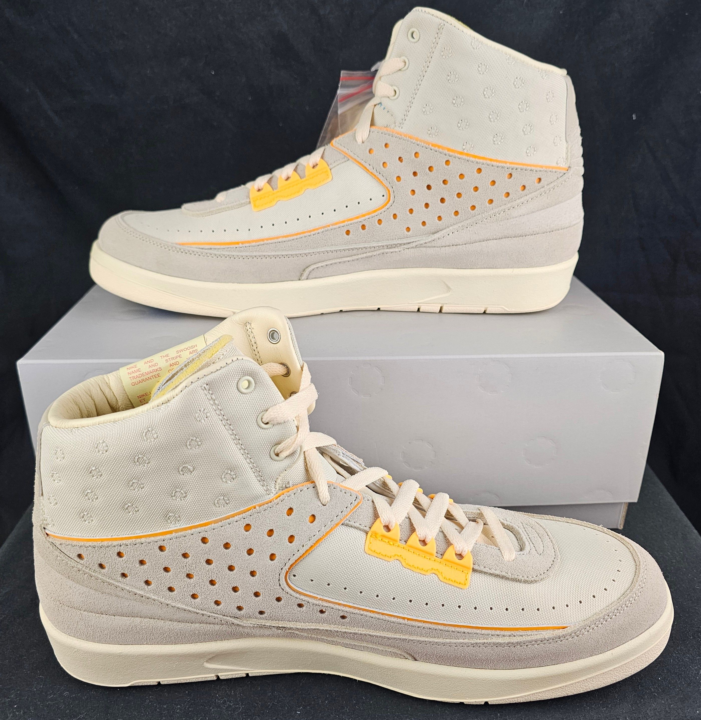 Jordan Brand Nike Jordan 2 Retro SP Union LA Rattan Cream Orange Yellow Size US 13 / EU 46 - 3 Thumbnail