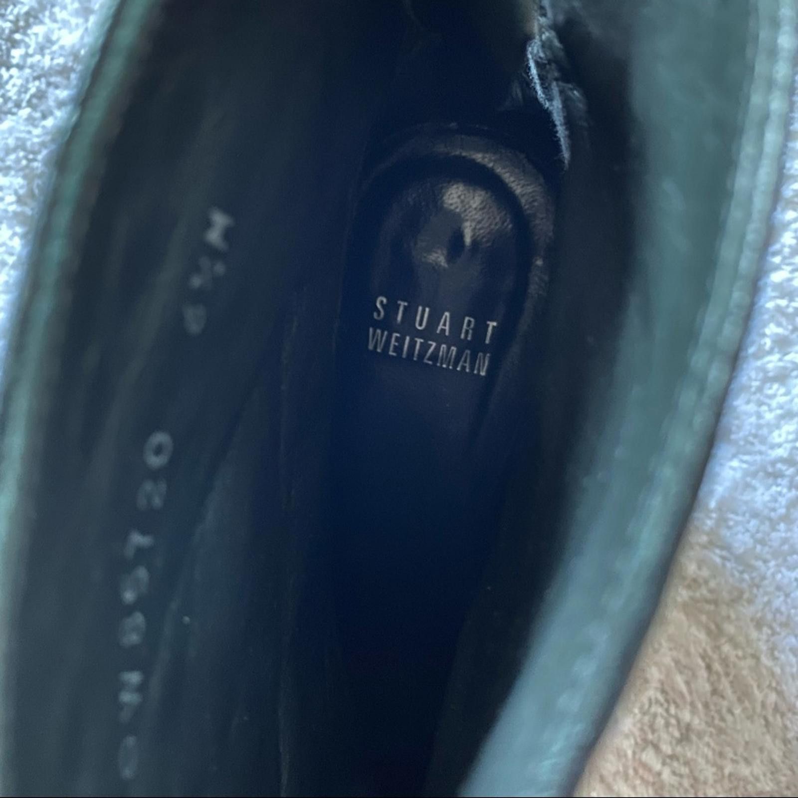 Stuart Weitzman Stuart Weitzman NWOB Black Leather Studded Moto Style Bootie Size US 6.5 / IT 36.5 - 3 Thumbnail