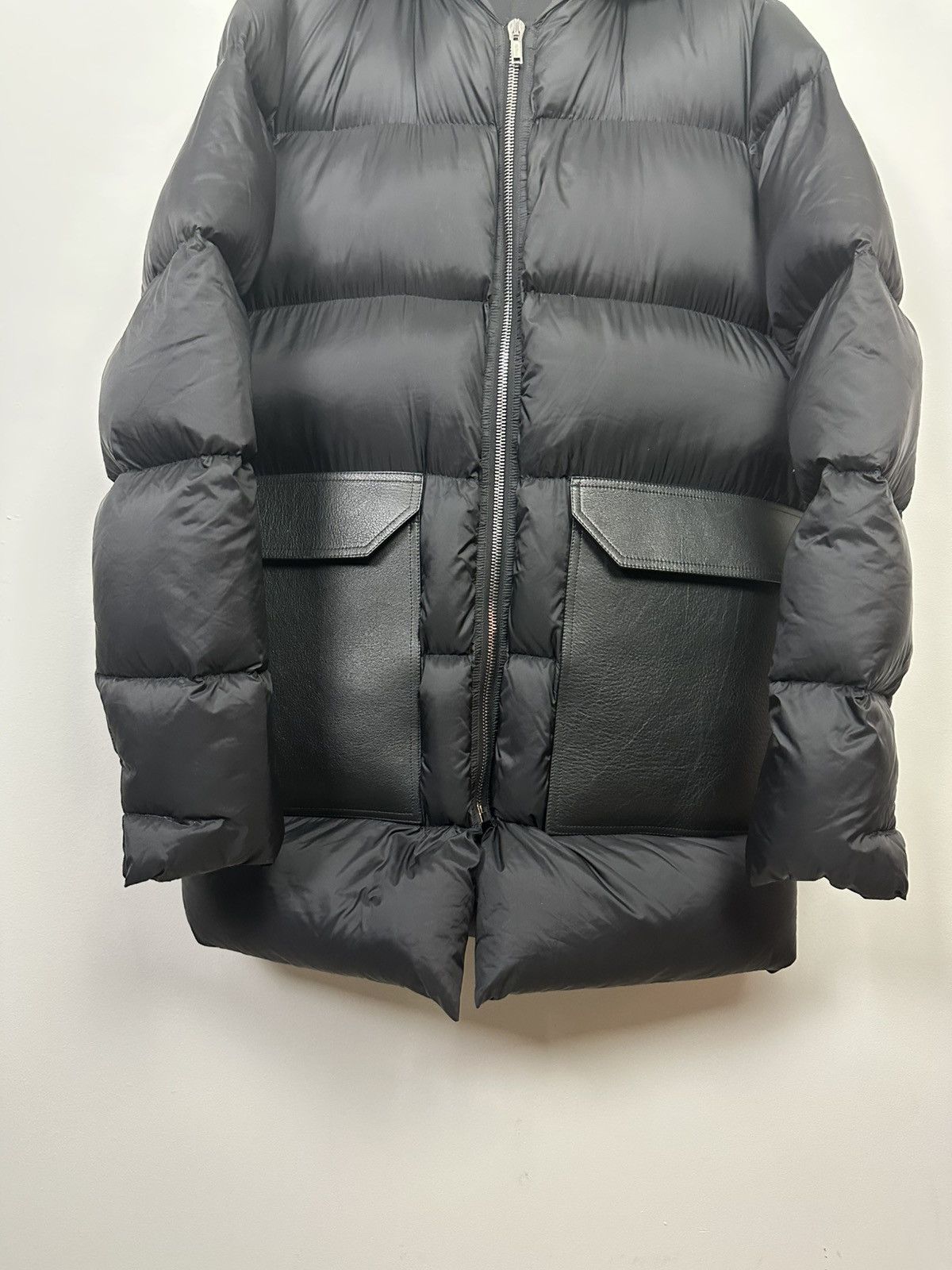 Rick Owens FW17 ‘GLITTER’ Leather Pocket Puffer Jacket Size US M / EU 48-50 / 2 - 3 Thumbnail