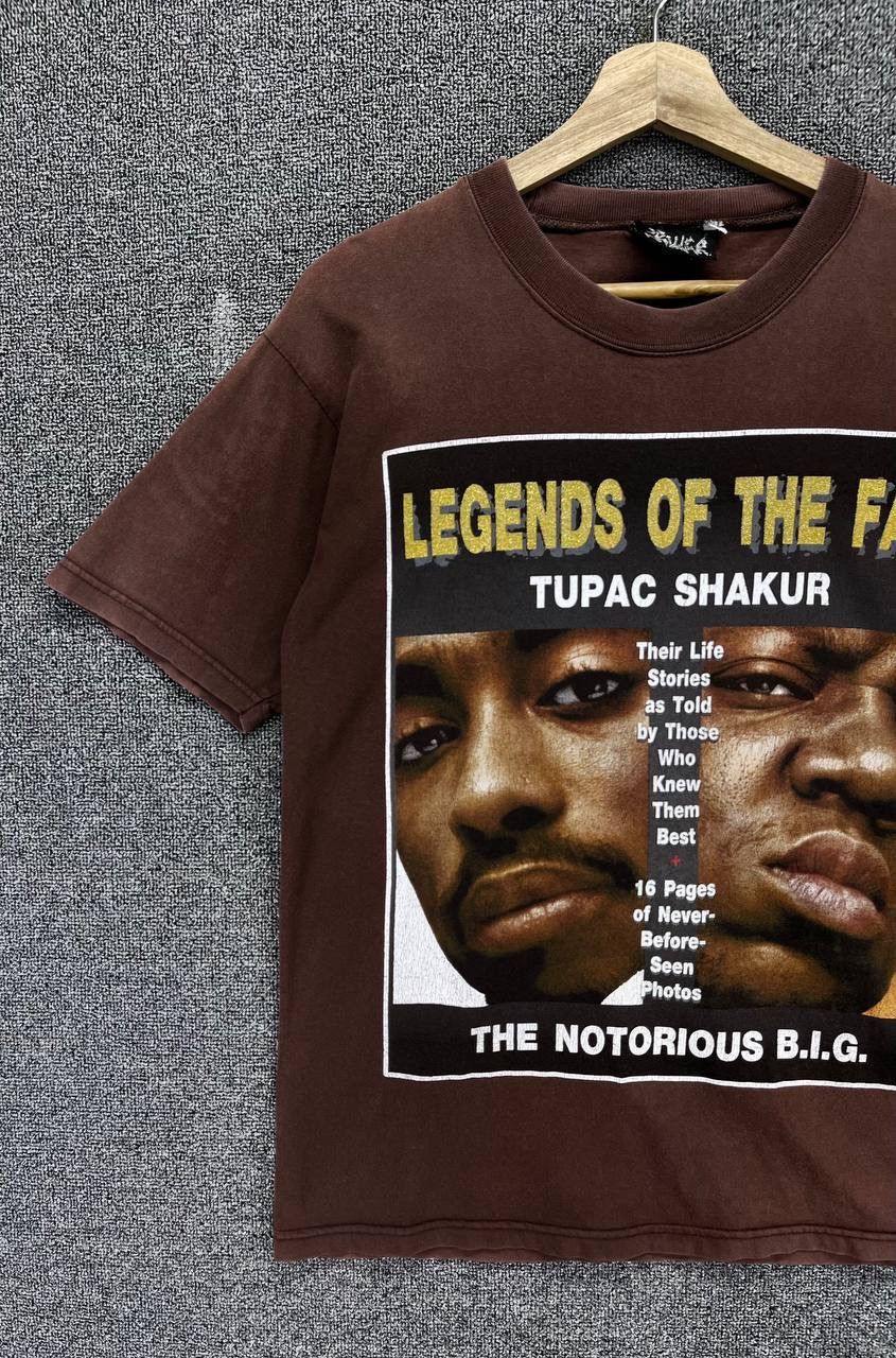 Band Tees Vintage Tupac Shakur x The Notorious Big Rapp Tees T Shirts Size US M / EU 48-50 / 2 - 3 Thumbnail