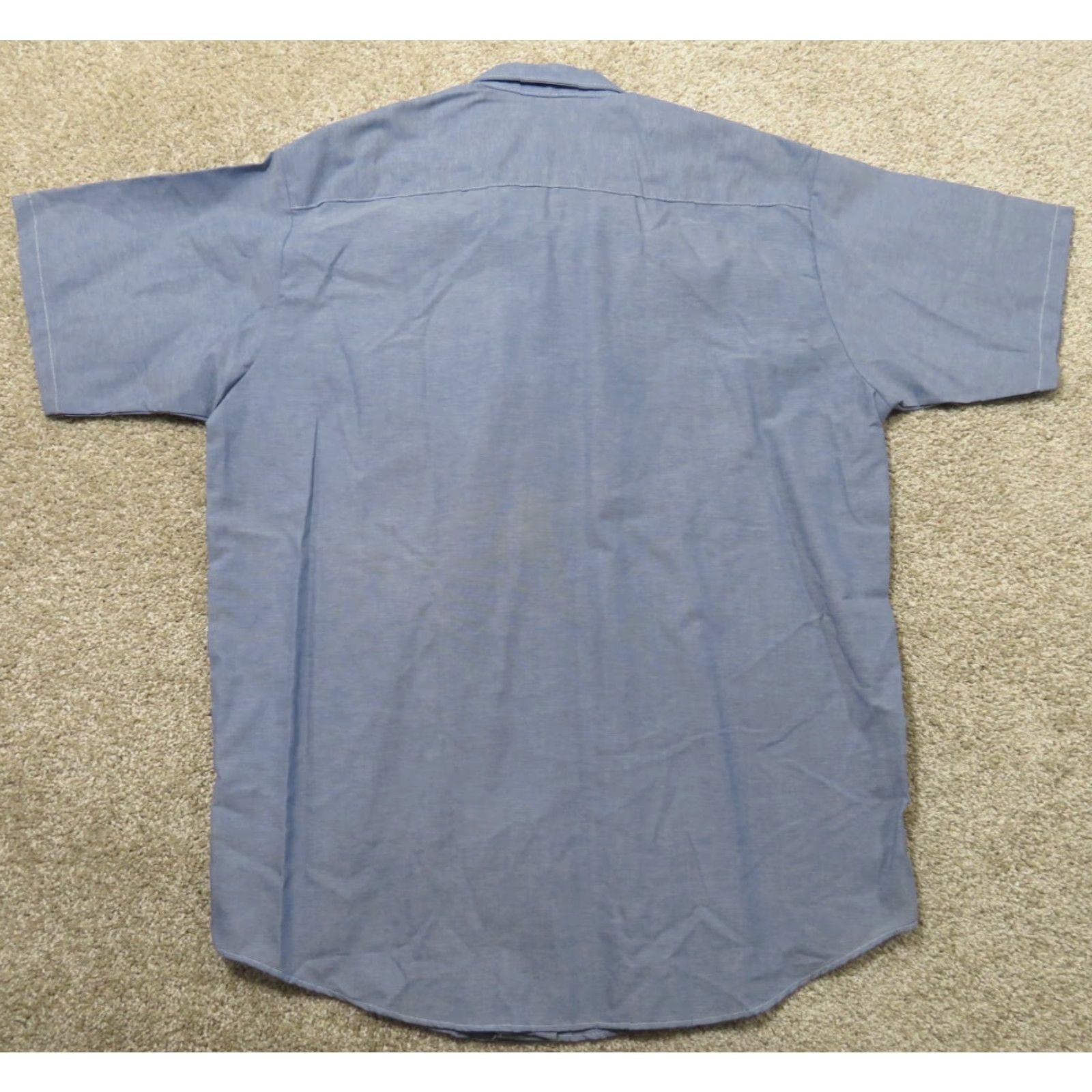 Vintage VINTAGE Key Apparel Shirt Men's XL Short Sleeve Button Up Blue USA Made Size US XL / EU 56 / 4 - 6 Thumbnail