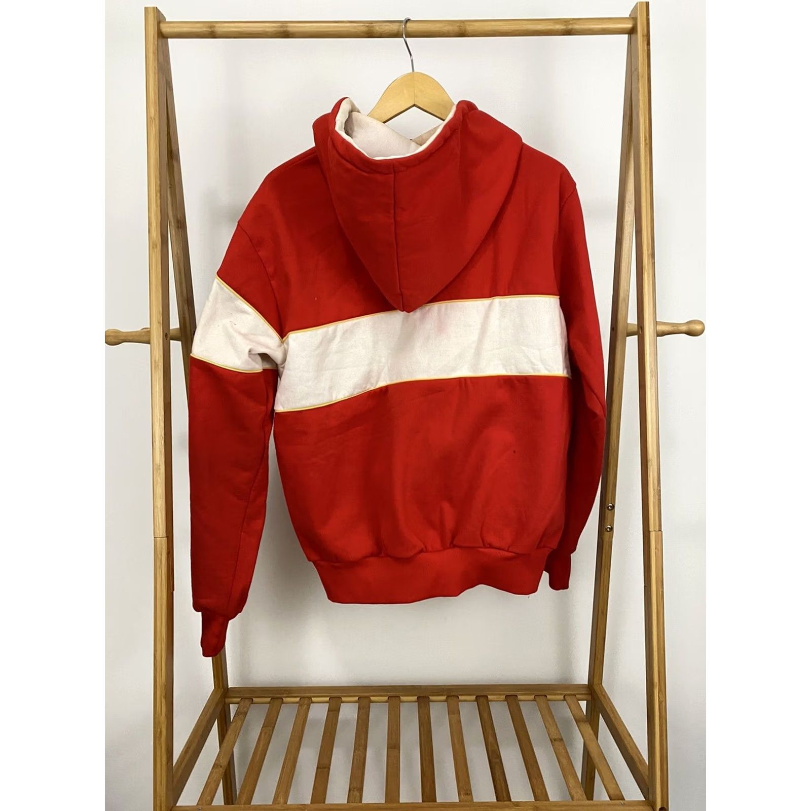 Umbro VINTAGE Umbro Baltimore Blast Hoodie Sweatshirt Pullover L Red White Mens Size US L / EU 52-54 / 3 - 2 Thumbnail