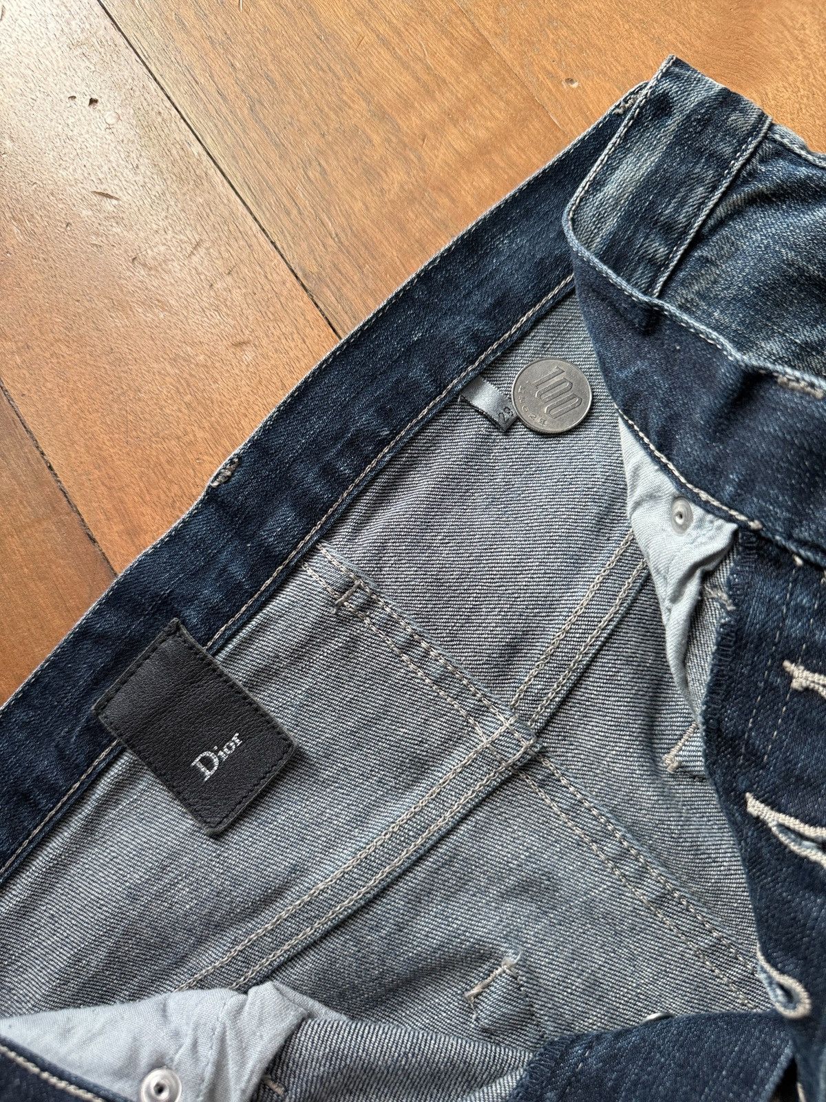 Dior × Hedi Slimane × Kris Van Assche TRADED Dior Homme SS09 Dirt Denim by Kris Van Assche Size US 29 - 8 Thumbnail