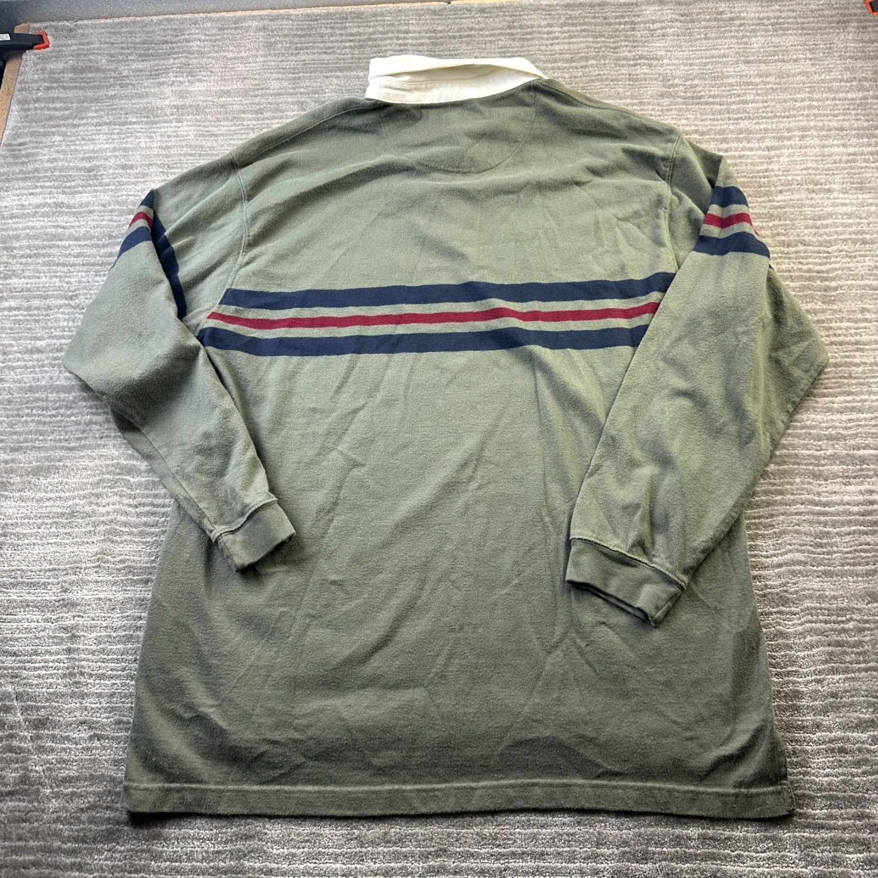 Croft & Barrow VINTAGE Croft & Barrow Rugby Shirt Mens Large Green Y2K Preppy Polo Size US L / EU 52-54 / 3 - 2 Thumbnail