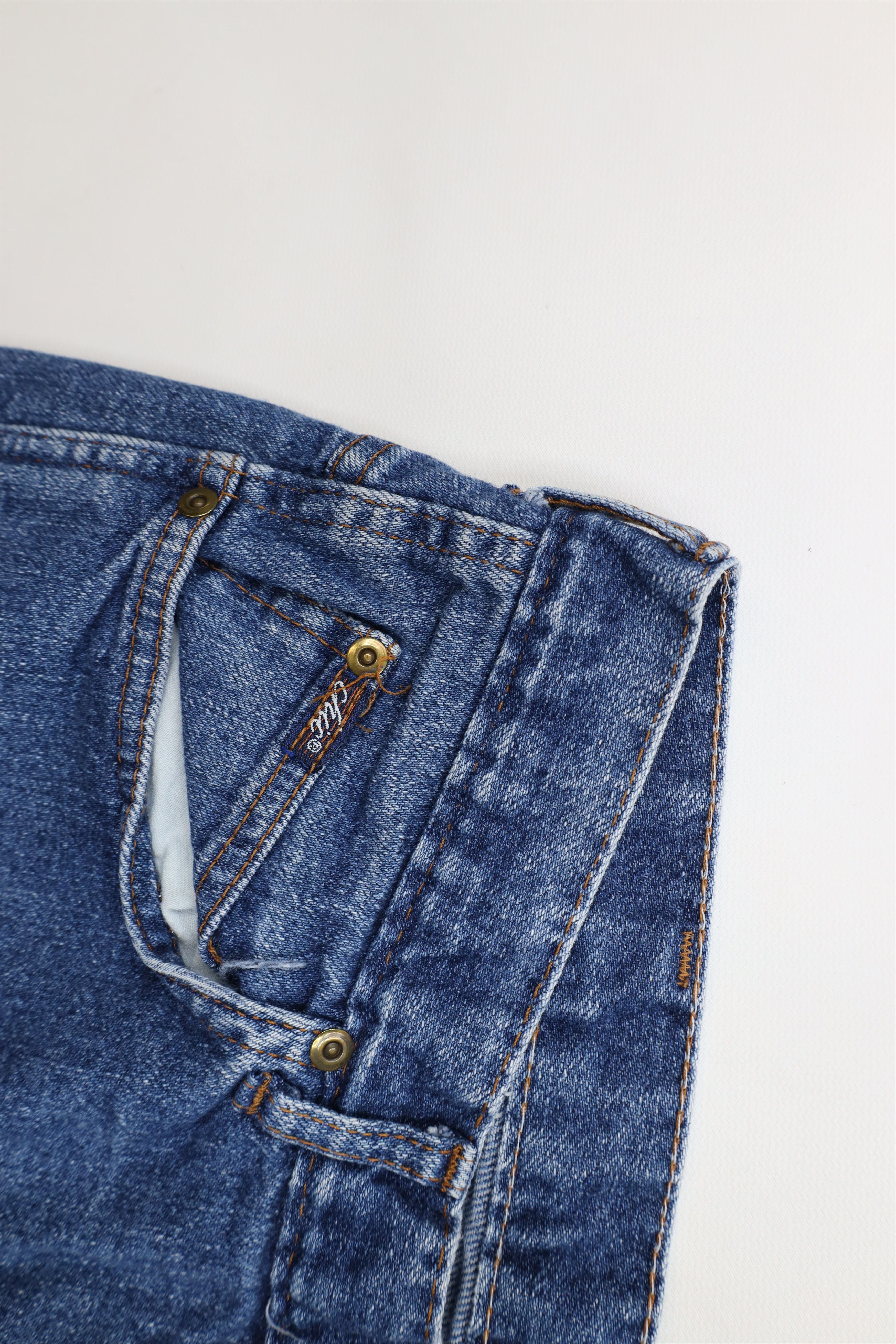 Vintage Vintage 90s Streetwear Tapered Leg Denim Jeans Blue USA Size 42" / US 20 - 8 Thumbnail